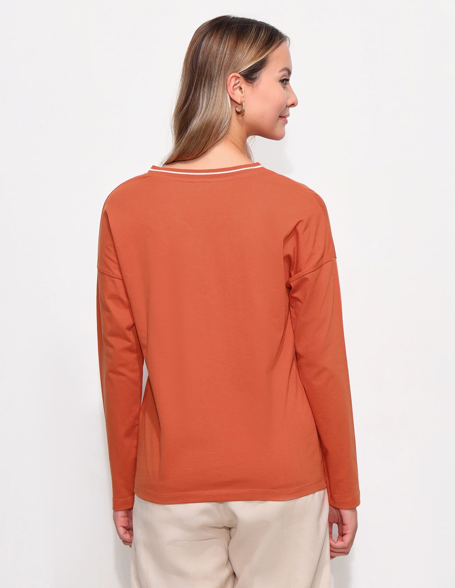 Relaxed Fit Drop Shoulder T-Shirt Orange - U.S. Polo Assn. India | Large