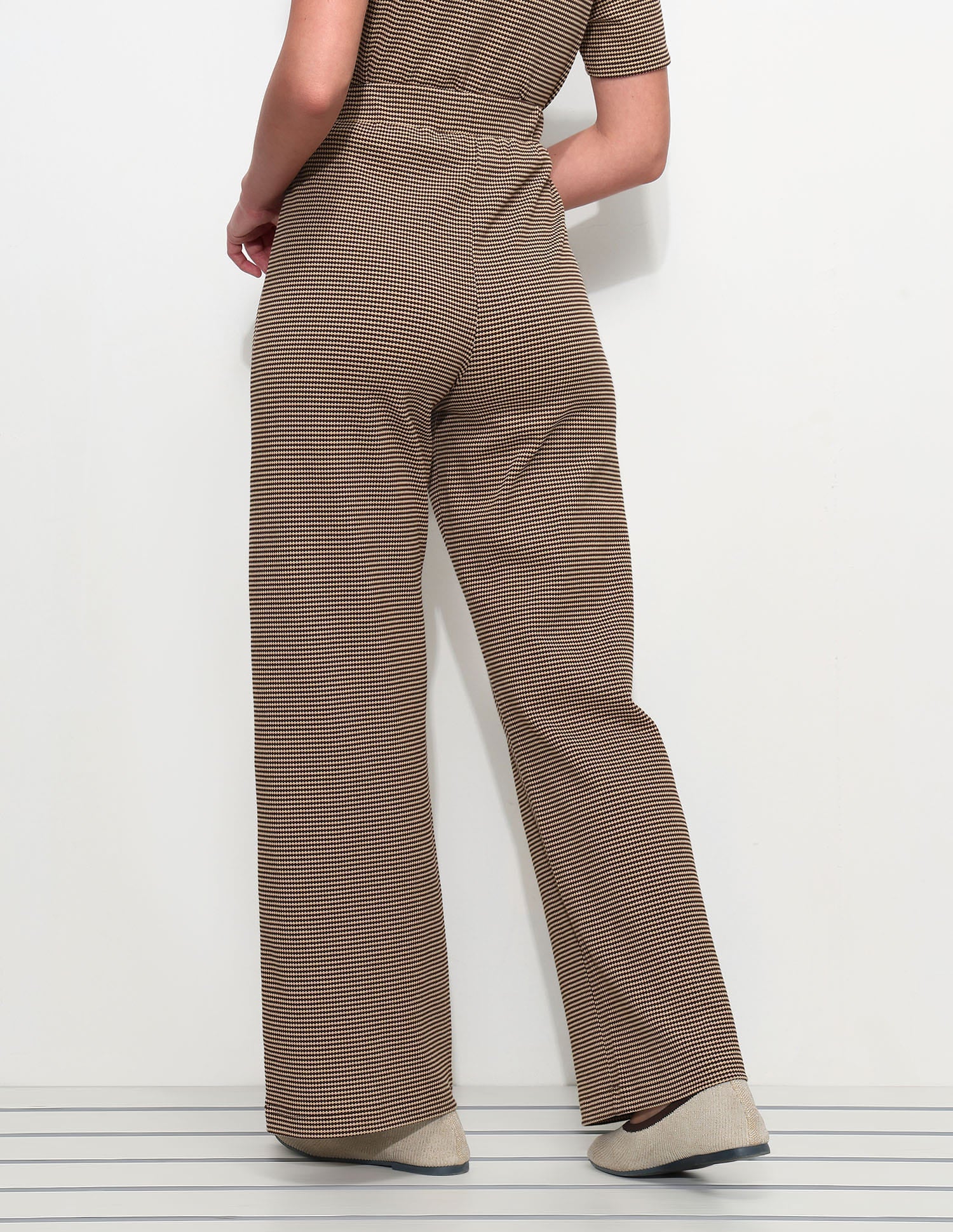 Textured Straight Fit Trousers Brown - U.S. Polo Assn. India | Large