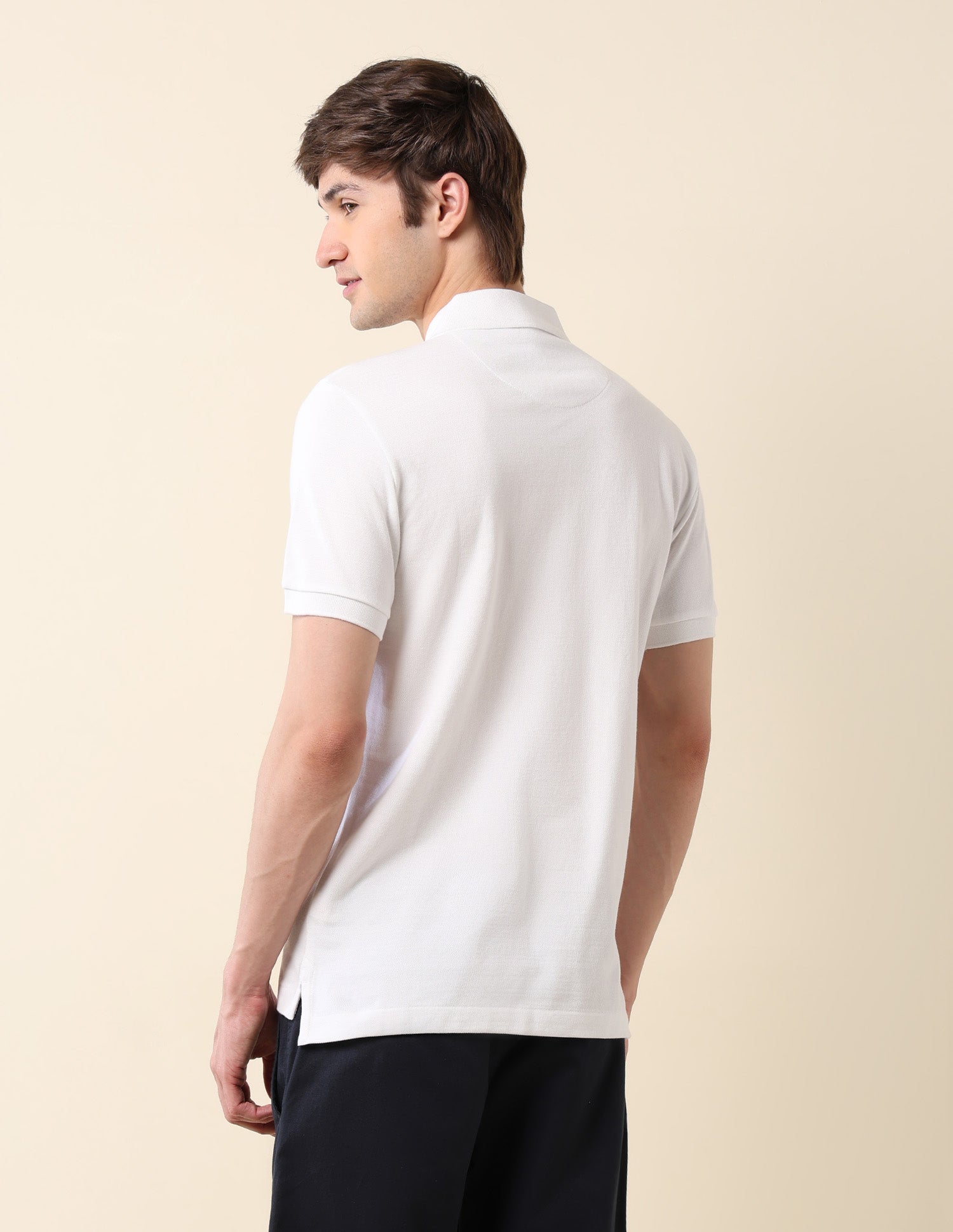 Brand Embroidered Classic Polo Shirt White - U.S. Polo Assn. India | Large