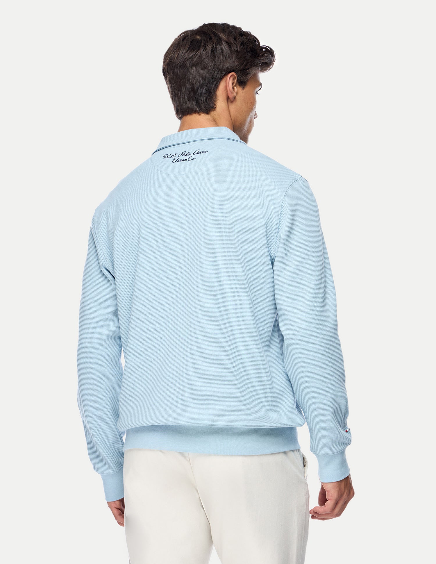Solid Relaxed Fit Sweatshirt Light Blue - U.S. Polo Assn. India | Large