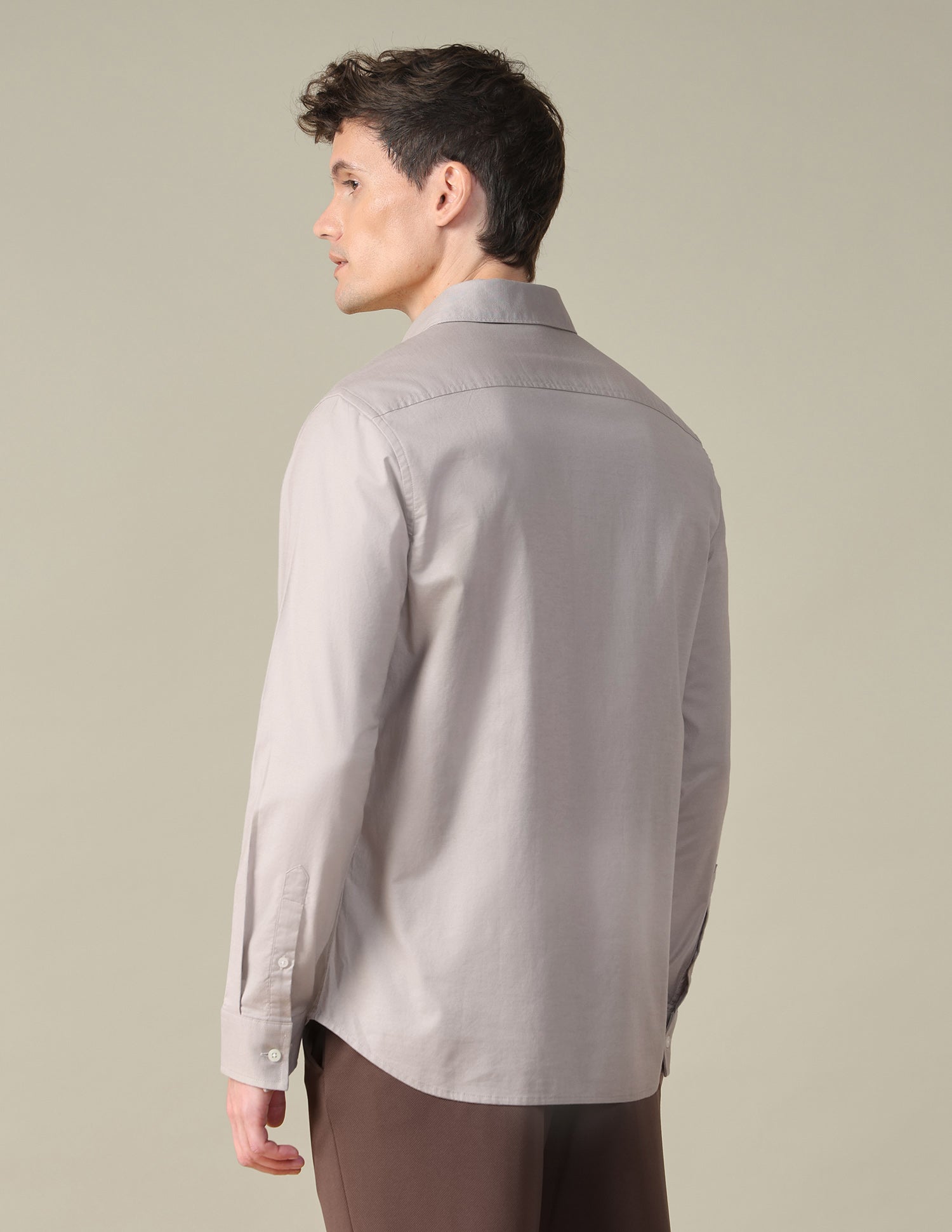 Dobby Tailored Fit Shirt White - U.S. Polo Assn. India | Large
