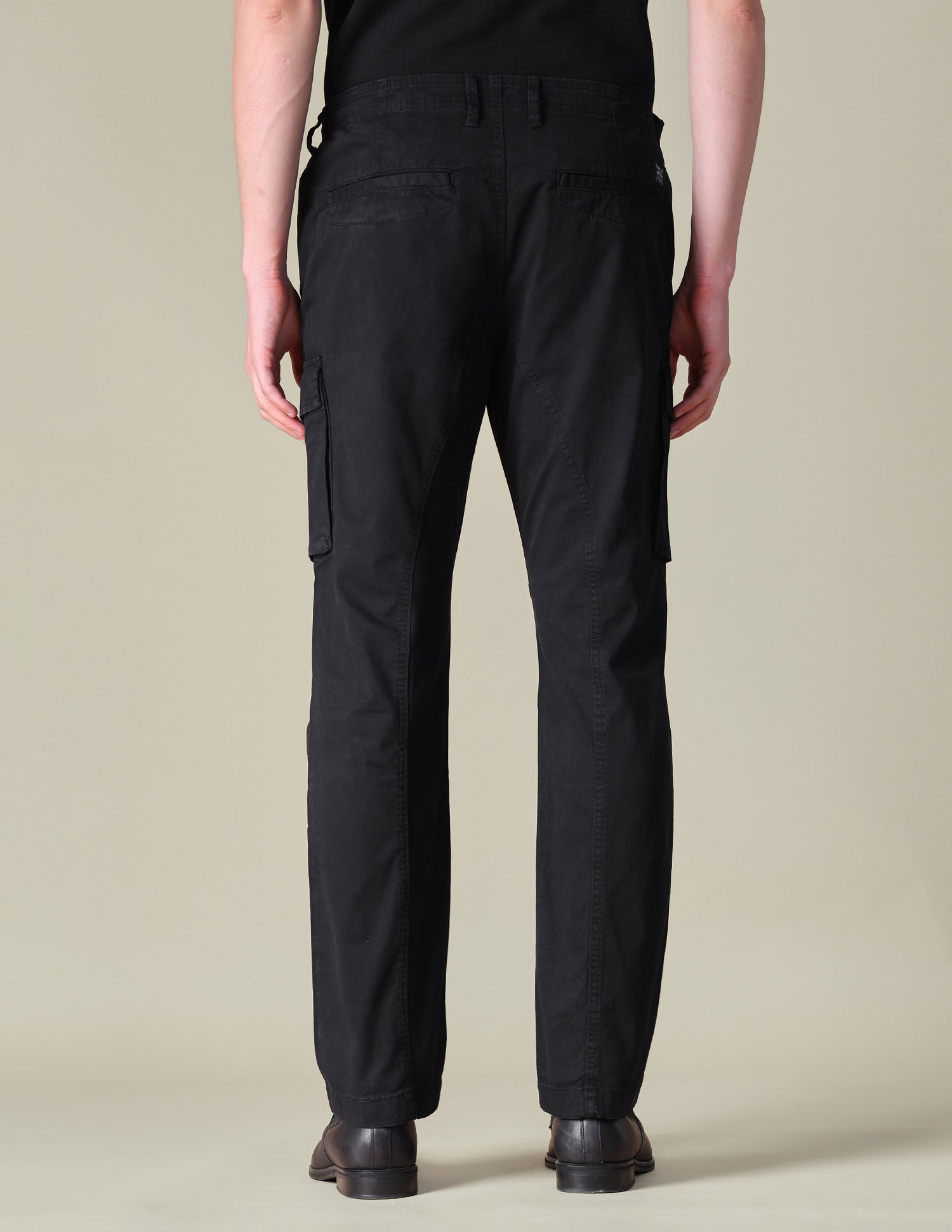 Twill Regular Fit Cargos Black - U.S. POLO ASSN. | Large