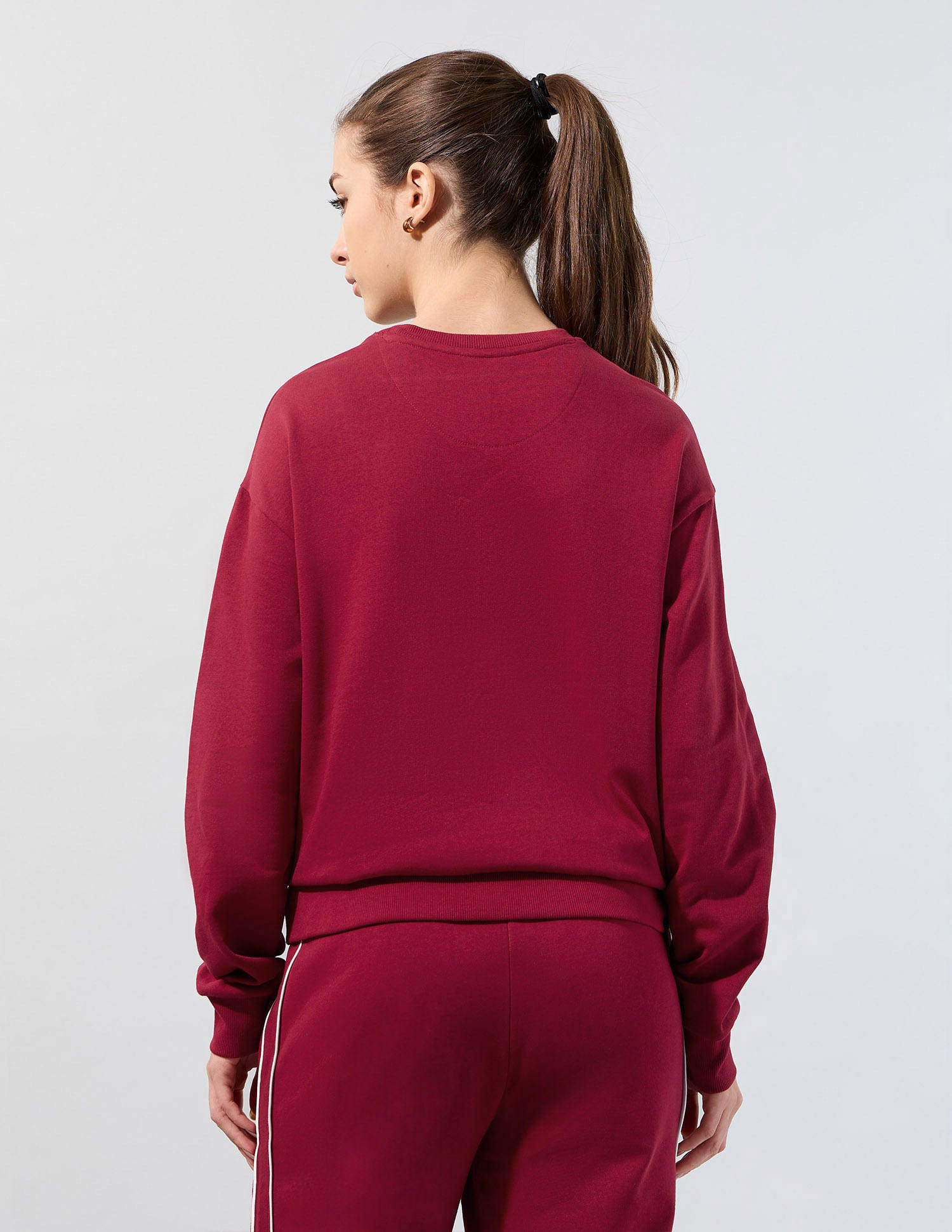 Relaxed Fit Brand Printed Sweatshirt Dark Red - U.S. POLO ASSN. | Large