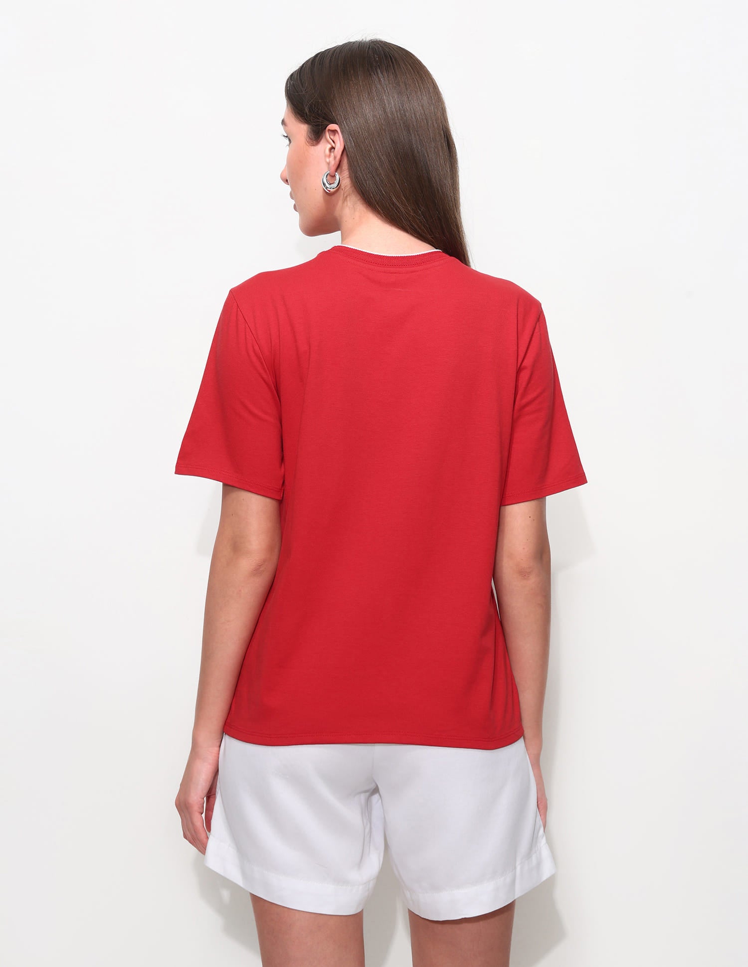 Regular Fit Brand Printed T-Shirt Red - U.S. Polo Assn. India | Large