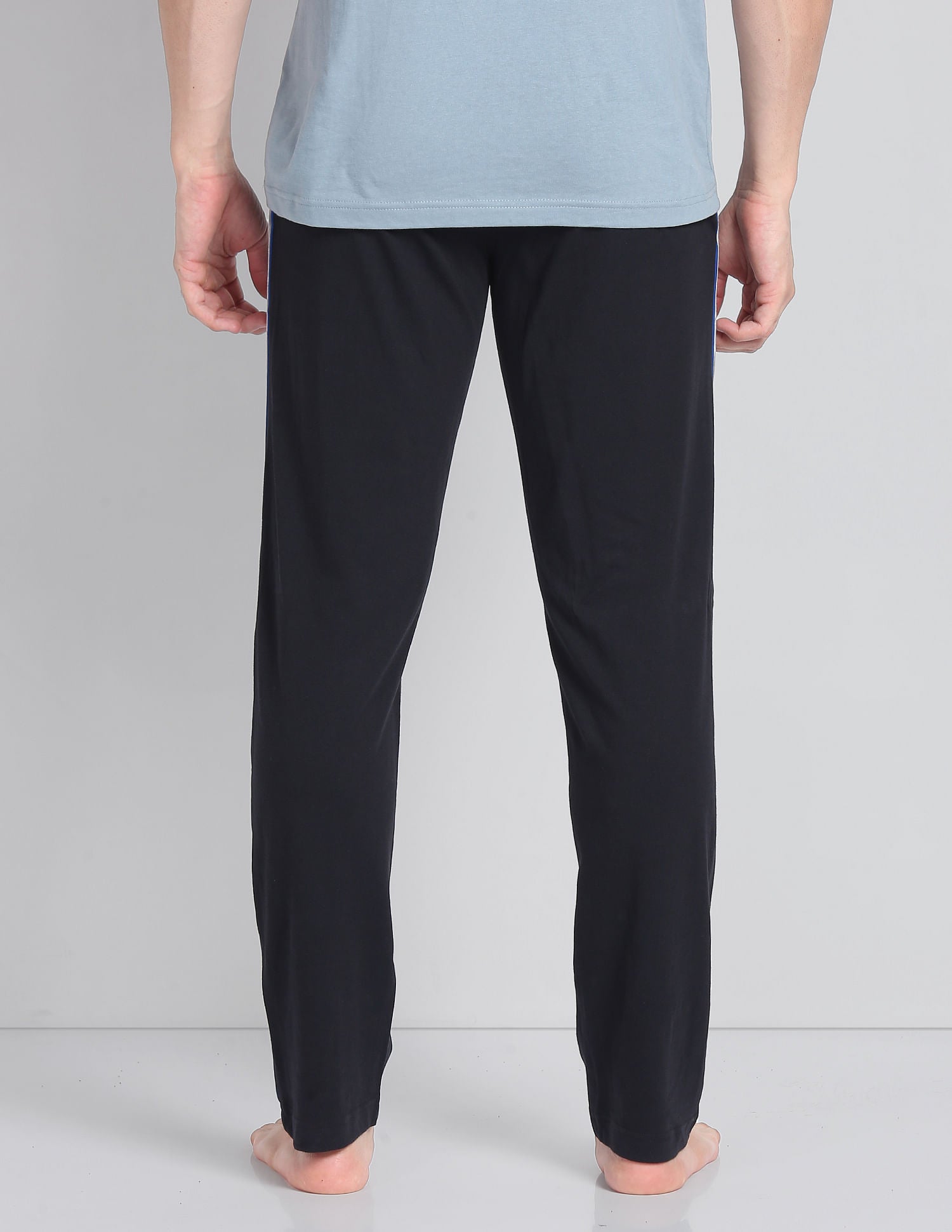 Men Solid LR001 Lounge Track Pants Black - U.S. POLO ASSN. | Large