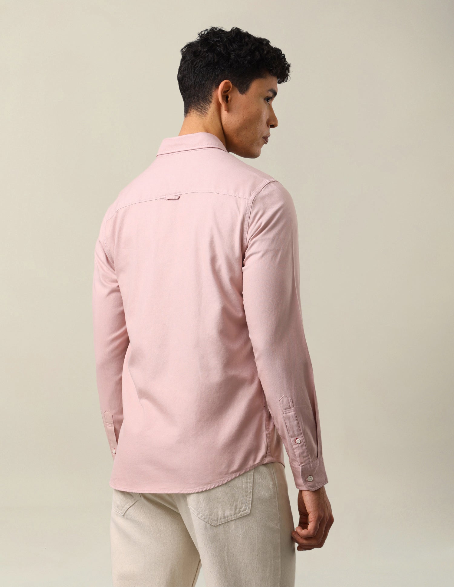 Twill Solid Shirt Pink - U.S. Polo Assn. India | Large