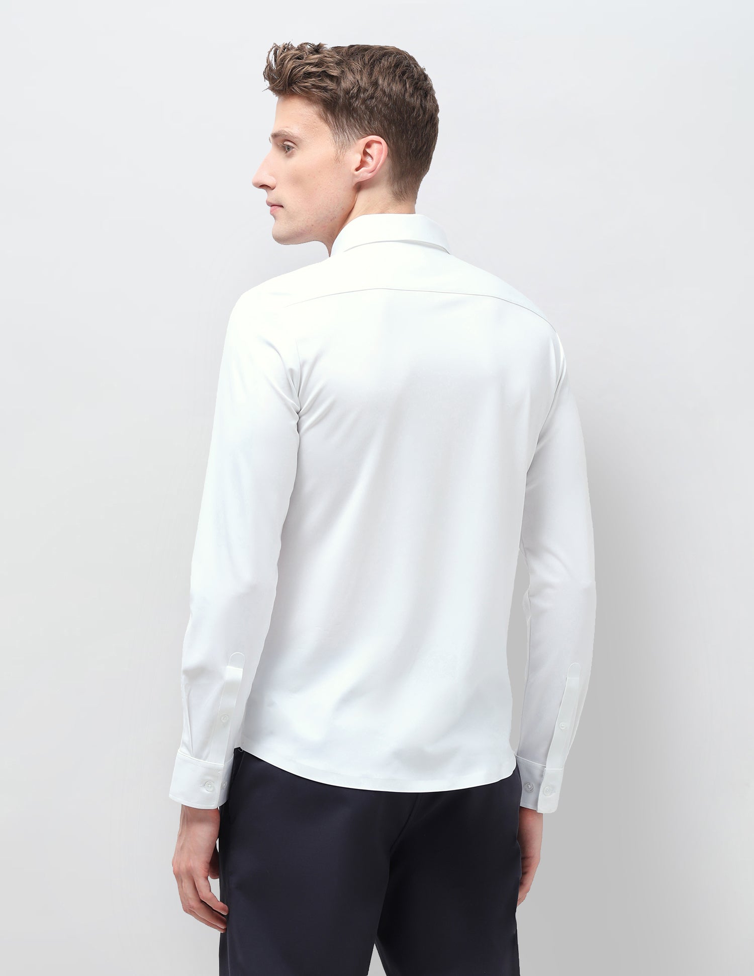 Solid Knitted Shirt White - U.S. Polo Assn. India | Large