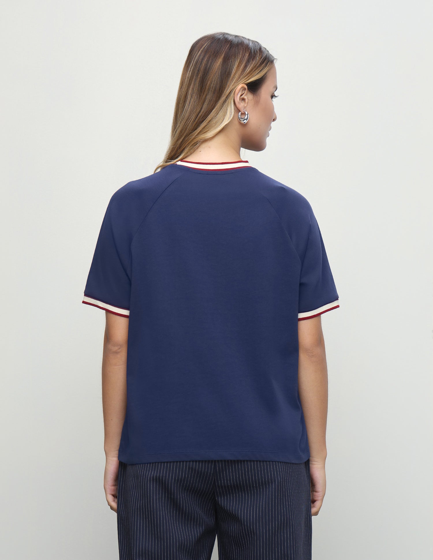 Graphic Brand Printed Boxy Fit T-Shirt Dark Blue - U.S. Polo Assn. India | Large