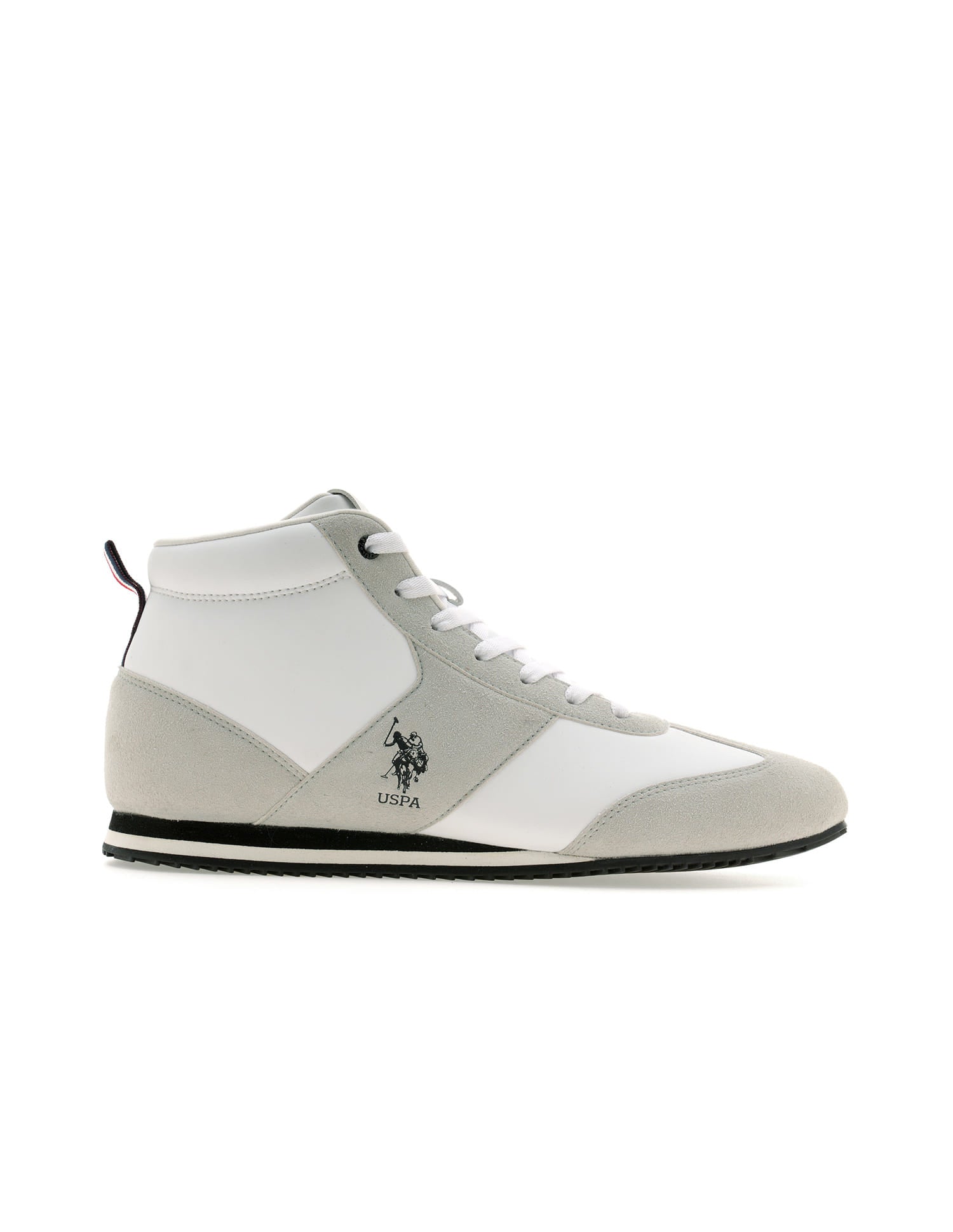 Men Rano Suede Colourblocked Sneakers Grey - U.S. Polo Assn. India | Large