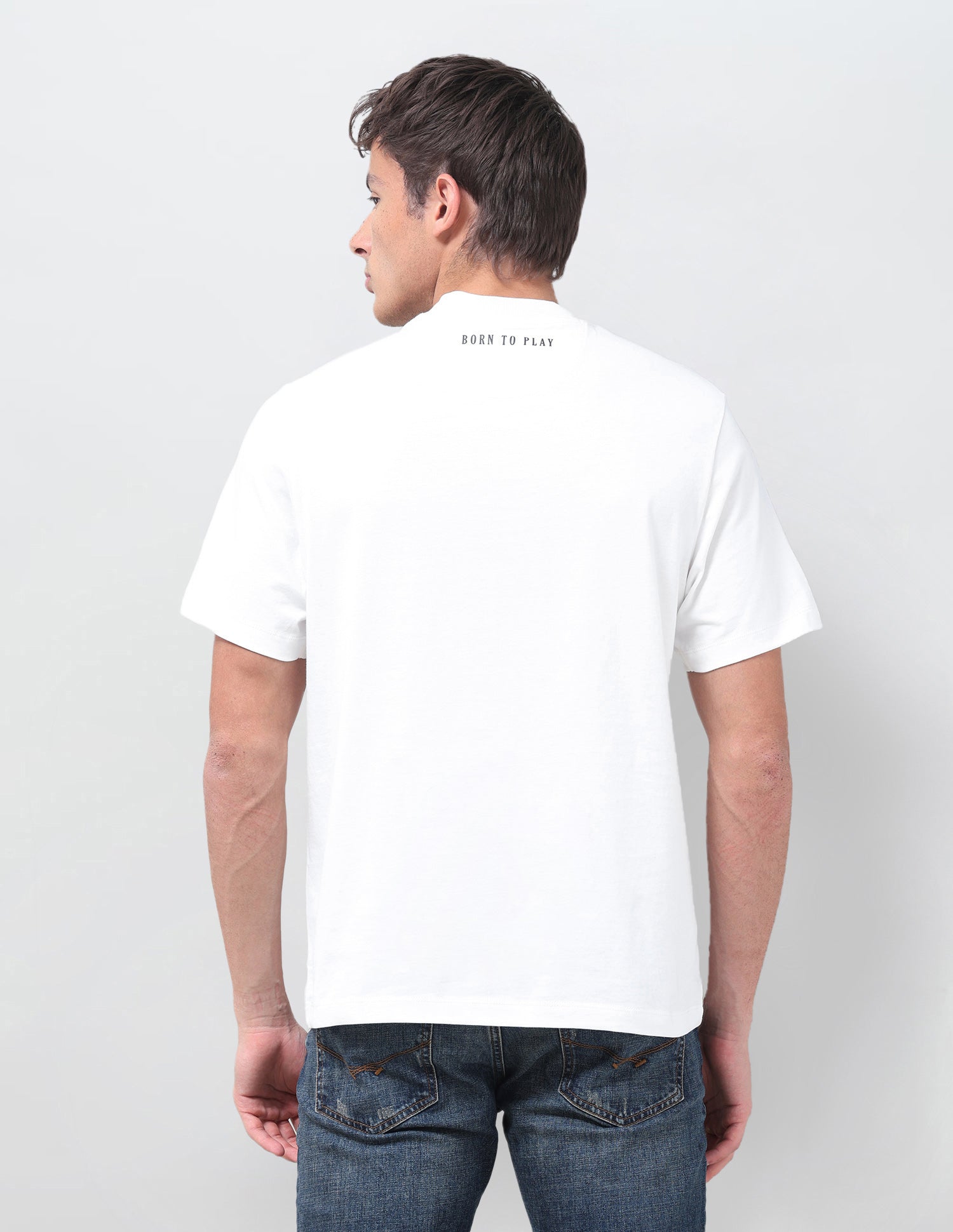 Solid Relaxed Fit T-Shirt Ivory - U.S. Polo Assn. India | Large