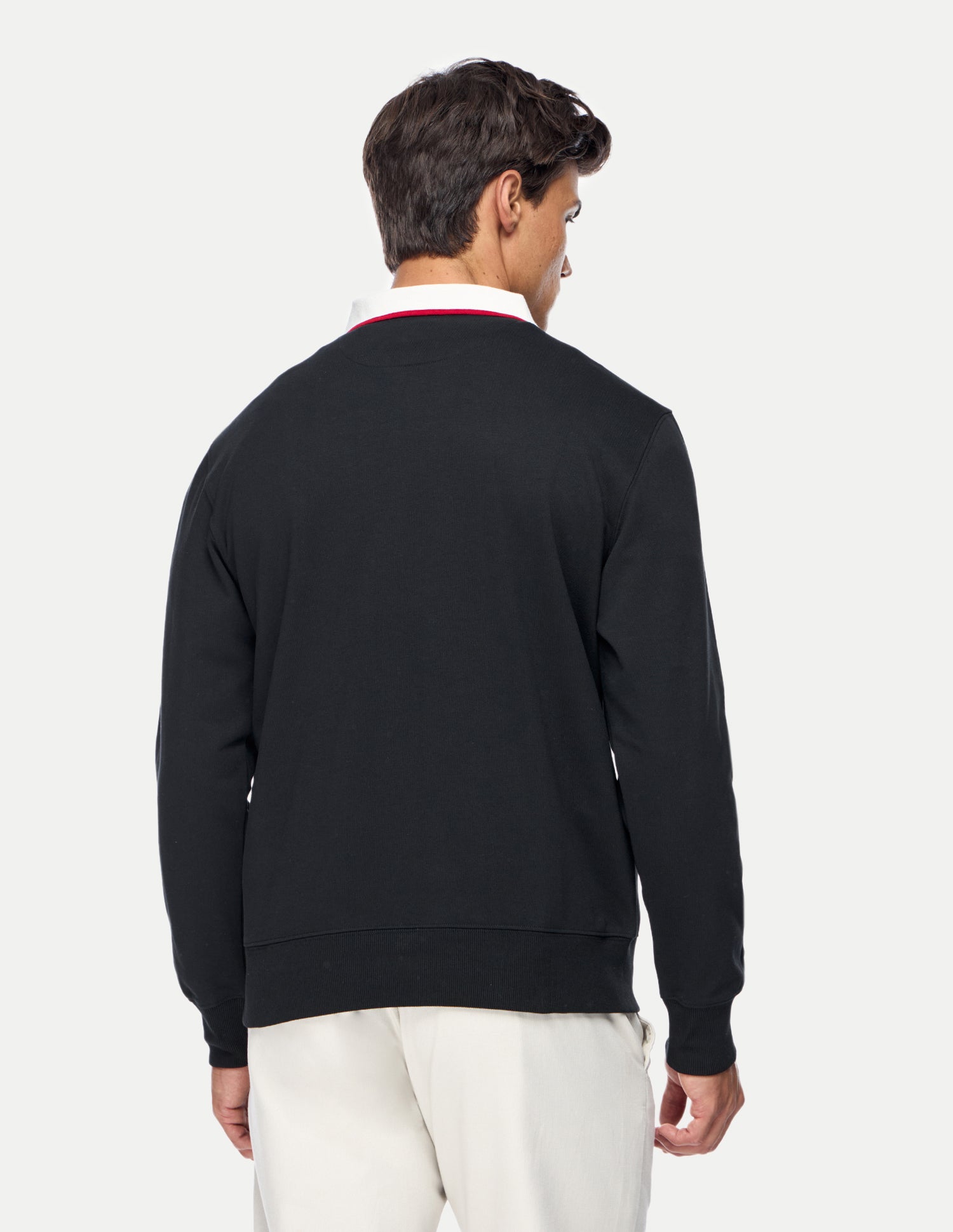 Solid Relaxed Fit Sweatshirt Black - U.S. Polo Assn. India | Large