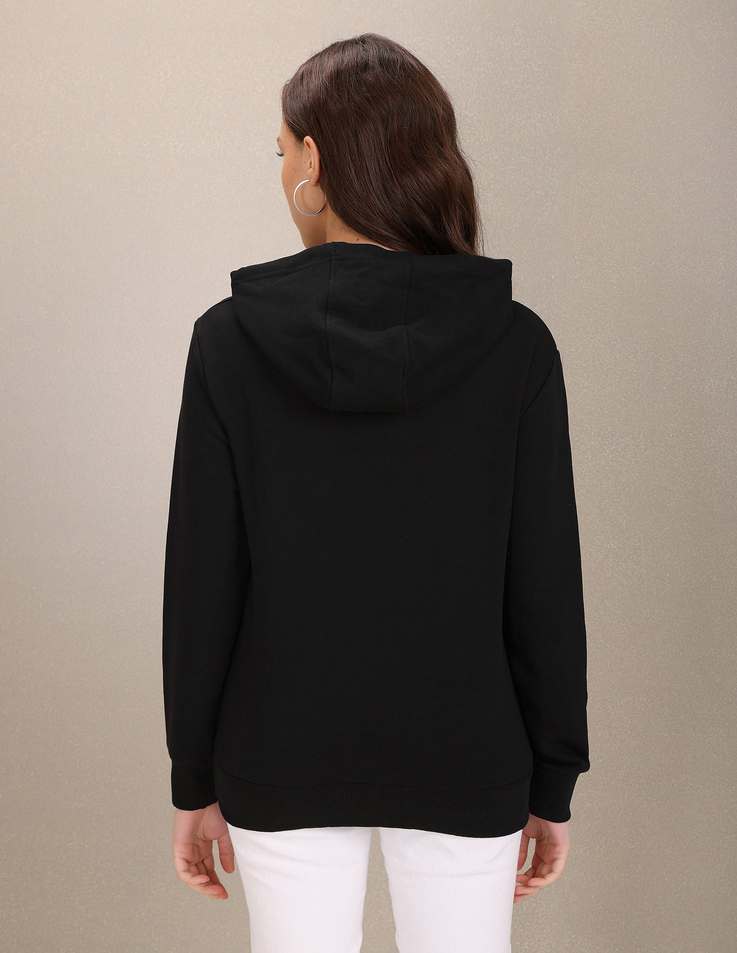 Hooded Long Sleeve Logo Sweatshirt Black - U.S. POLO ASSN. | Large