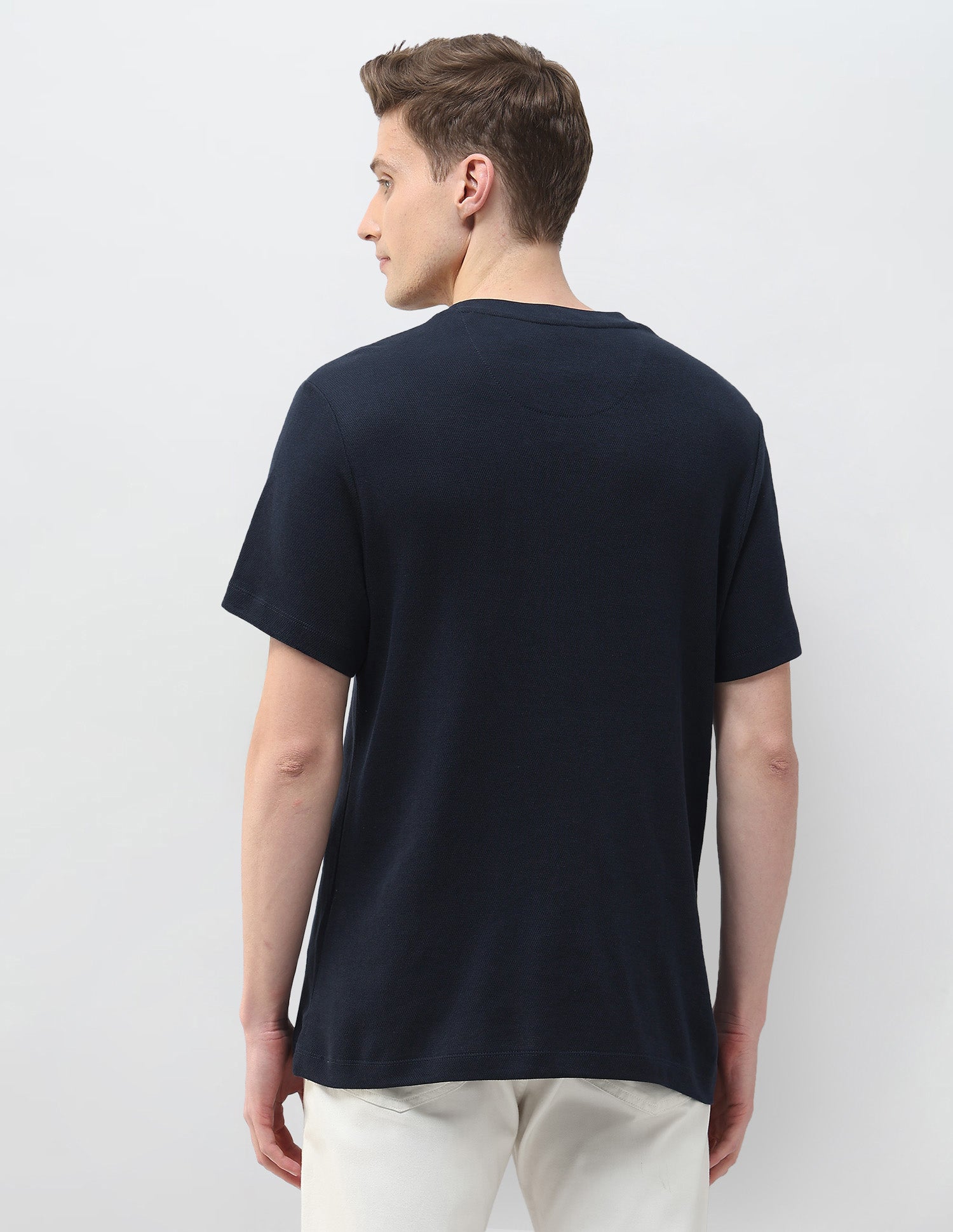 Brand Embroidered Motel On The Coast T-Shirt Navy - U.S. Polo Assn. India | Large
