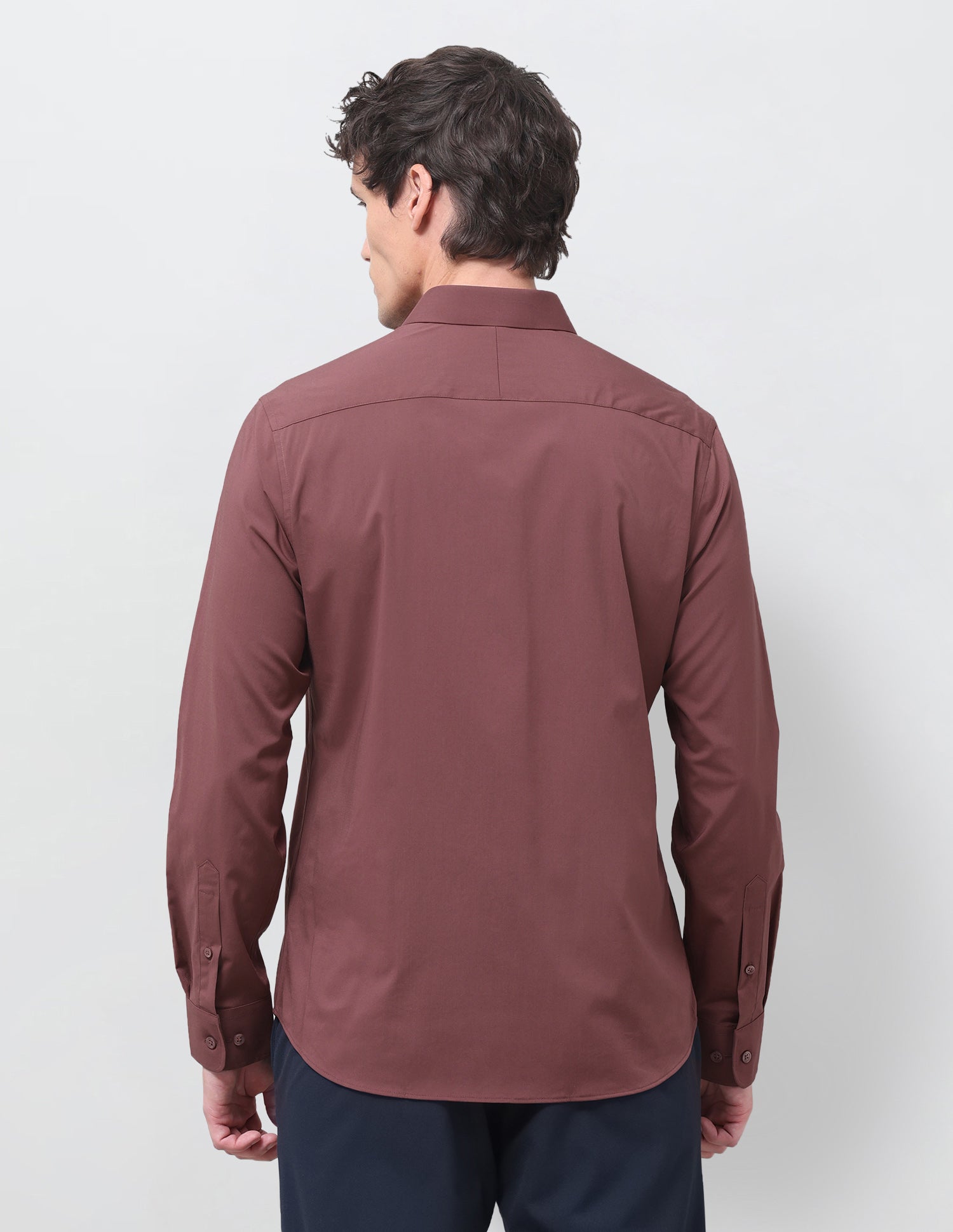 Solid Regular Fit Shirt Maroon - U.S. Polo Assn. India | Large