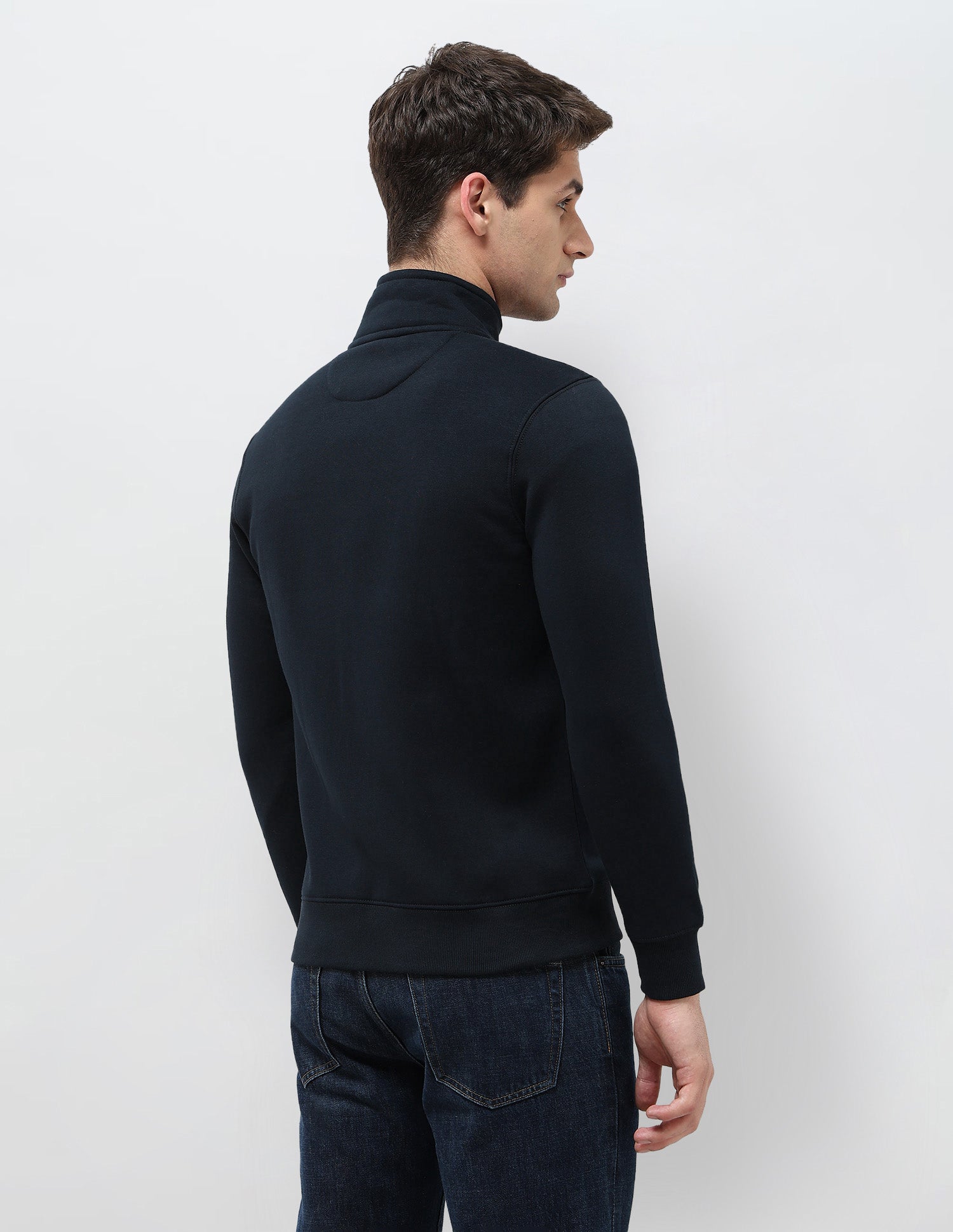 Solid Regular Fit Sweatshirt Navy - U.S. POLO ASSN. | Large