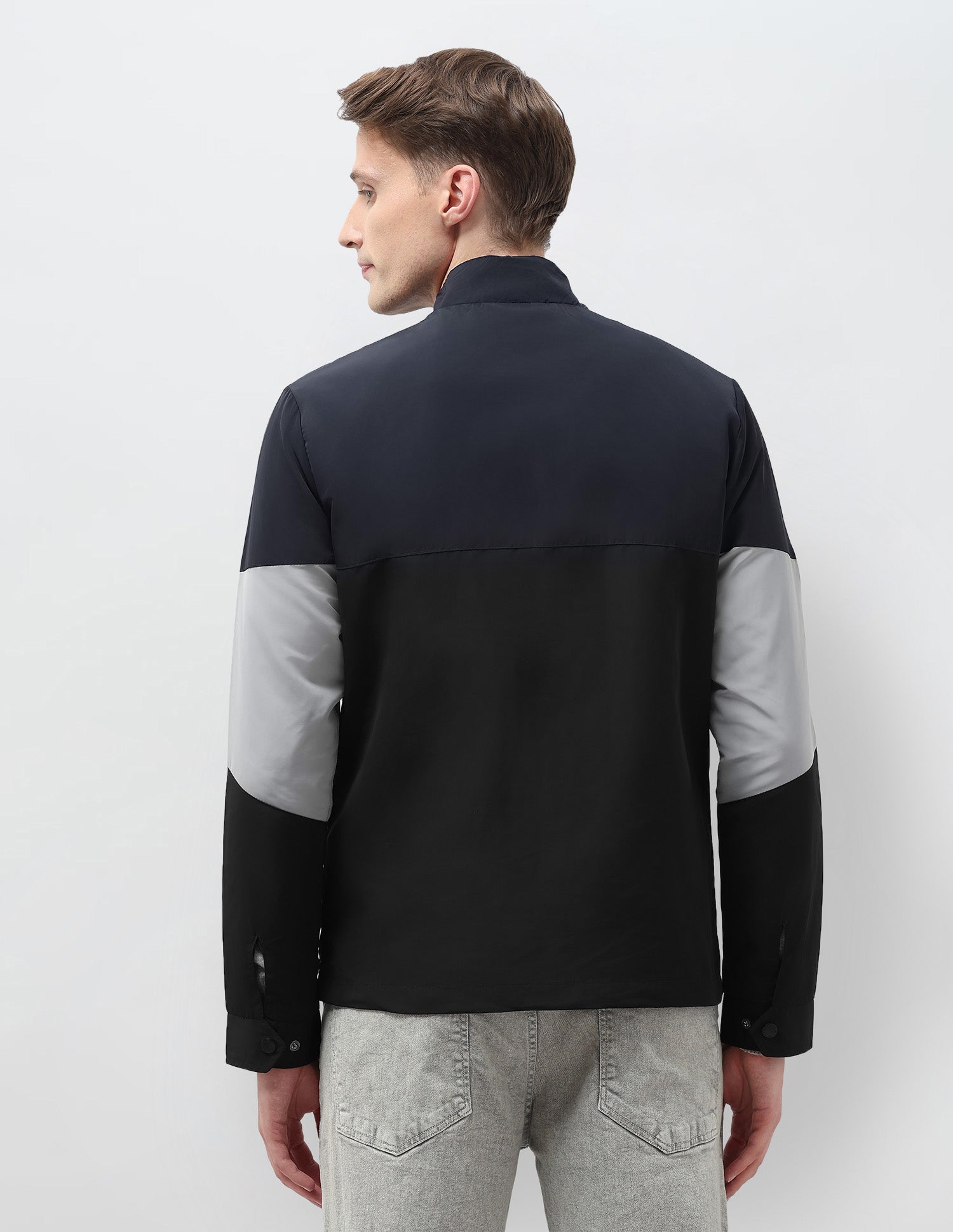 Colour Blocked Windcheater Jacket Navy - U.S. POLO ASSN. | Large