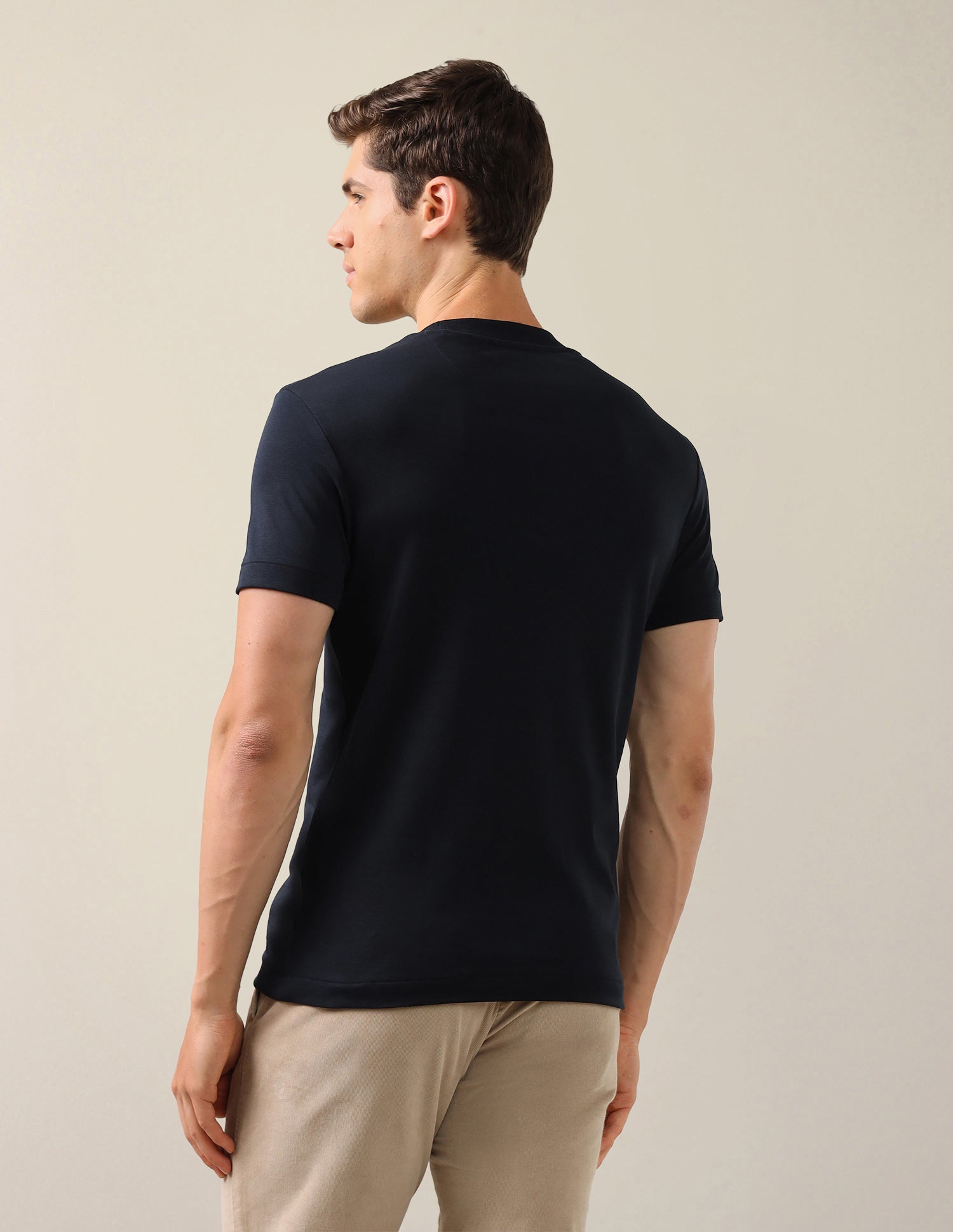 Brand Printed Slim Fit T-Shirt Navy - U.S. Polo Assn. India | Large