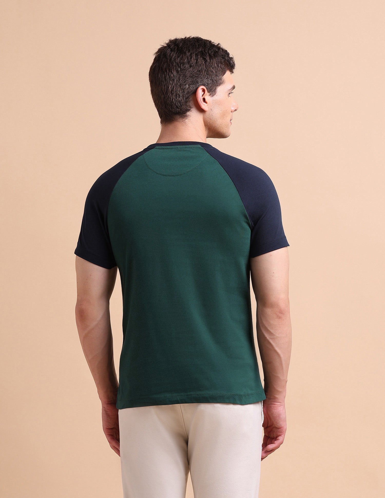 Varsity Colour Block T-Shirt Green - U.S. POLO ASSN. | Large