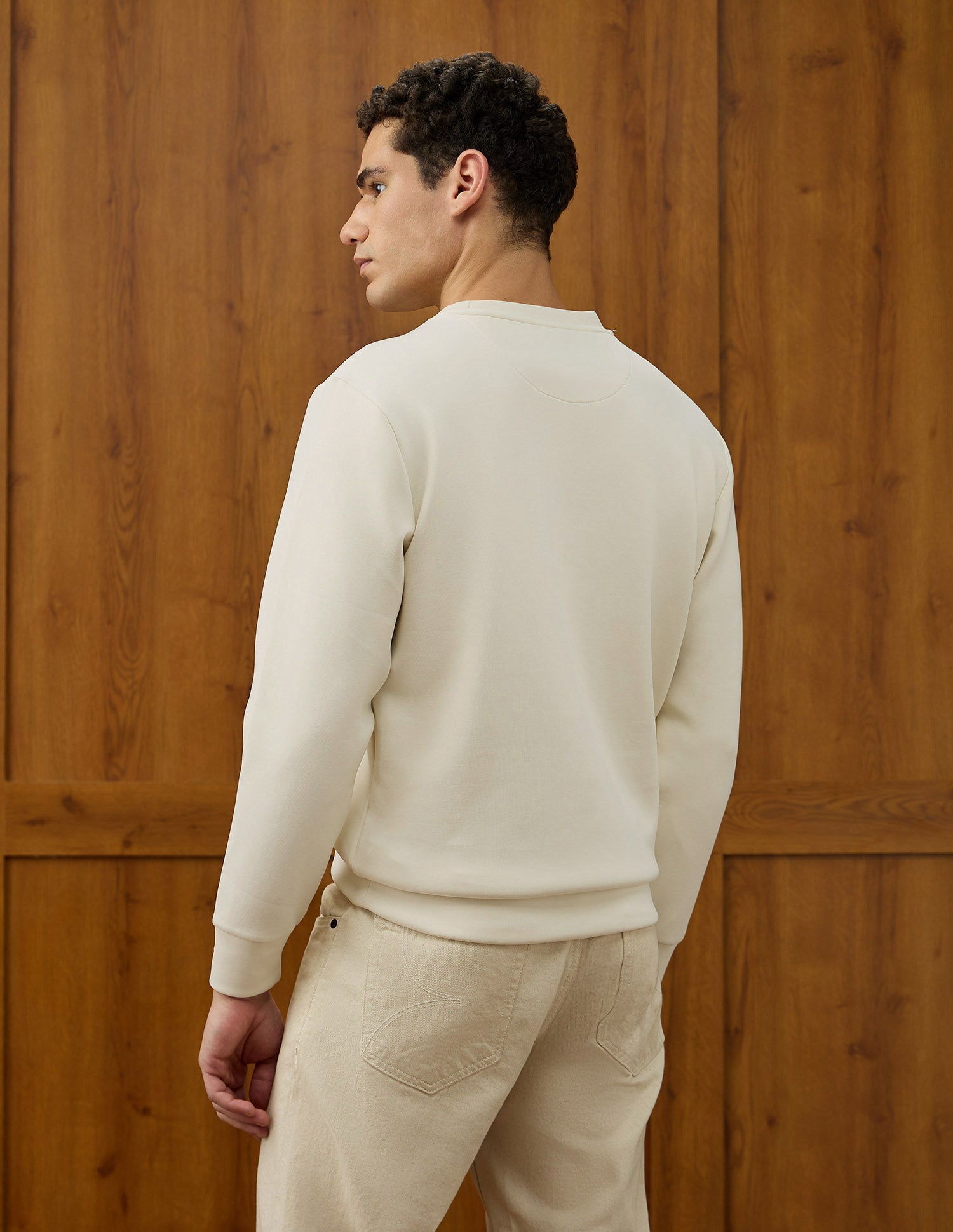 Regular Fit Equestrian Aisle Theater Sweatshirt Off White - U.S. POLO ASSN. | Large