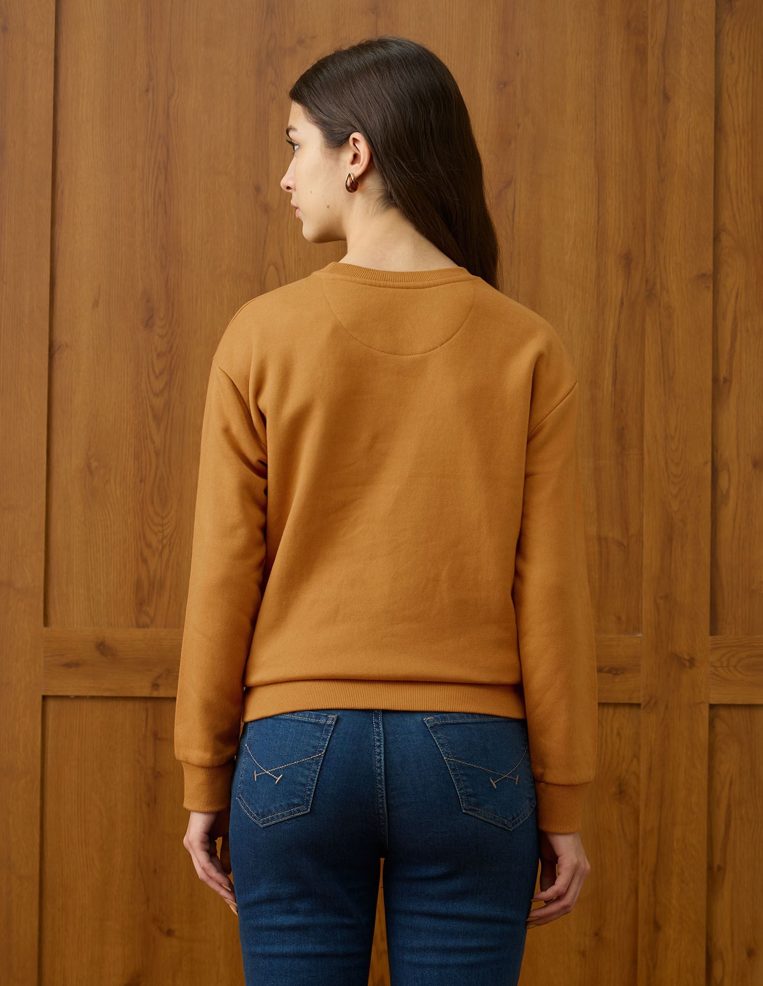 Relaxed Fit Brand Printed Sweatshirt Orange - U.S. POLO ASSN. | Large