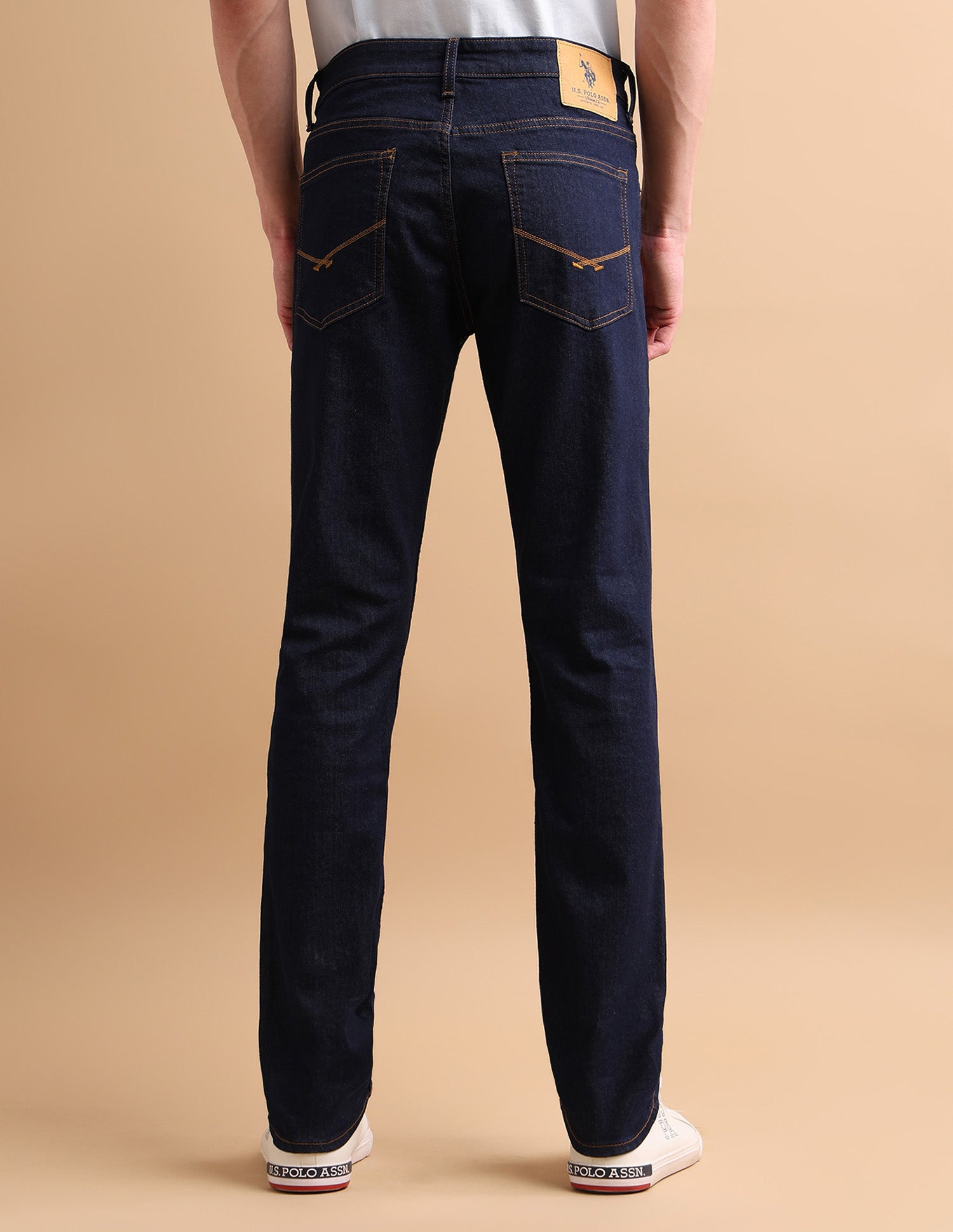 Brandon Slim Tapered Fit Blue Jeans Blue - U.S. POLO ASSN. | Large