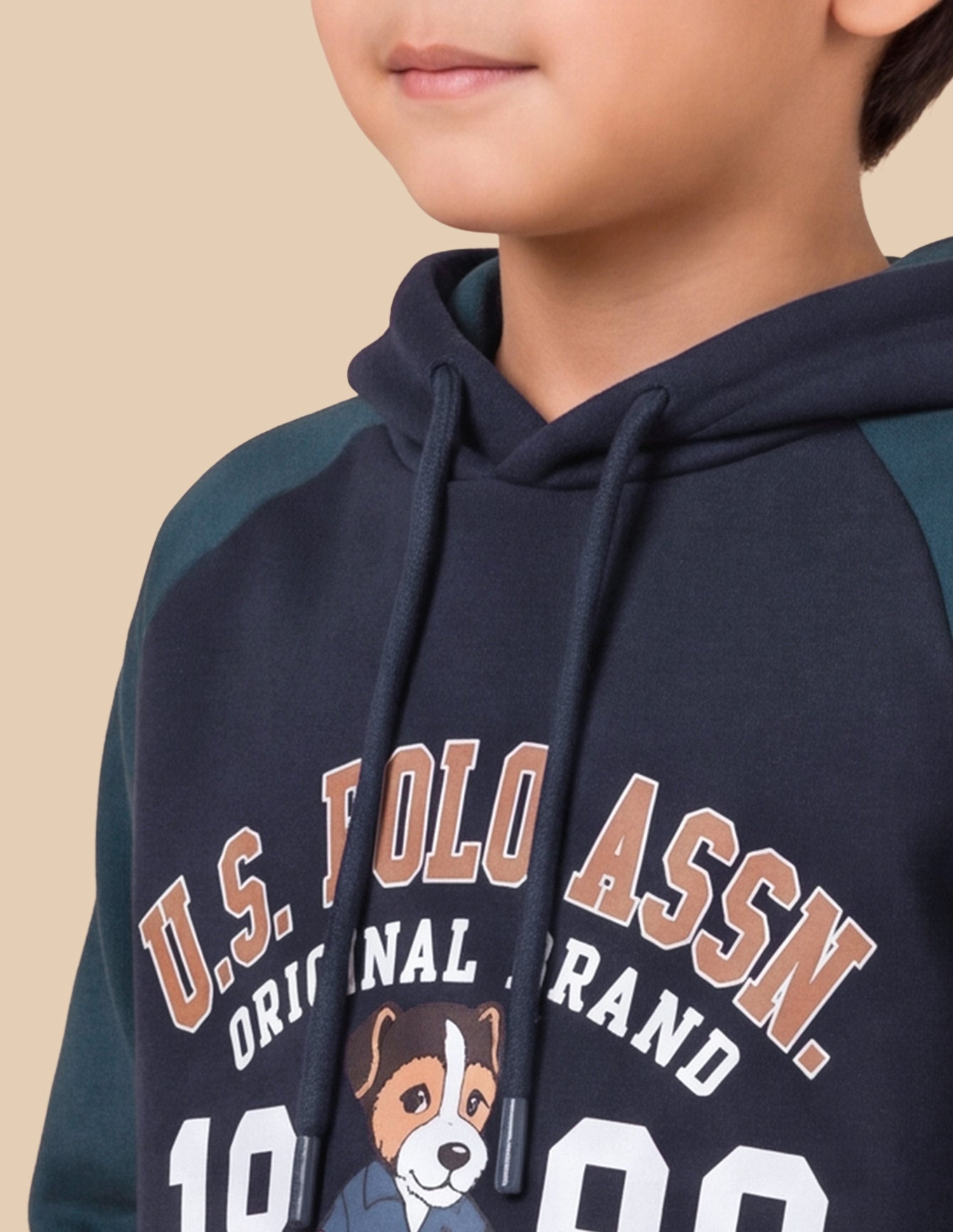 Graphic Brand Printed Regular Fit Sweatshirt Navy - U.S. Polo Assn. India | Large