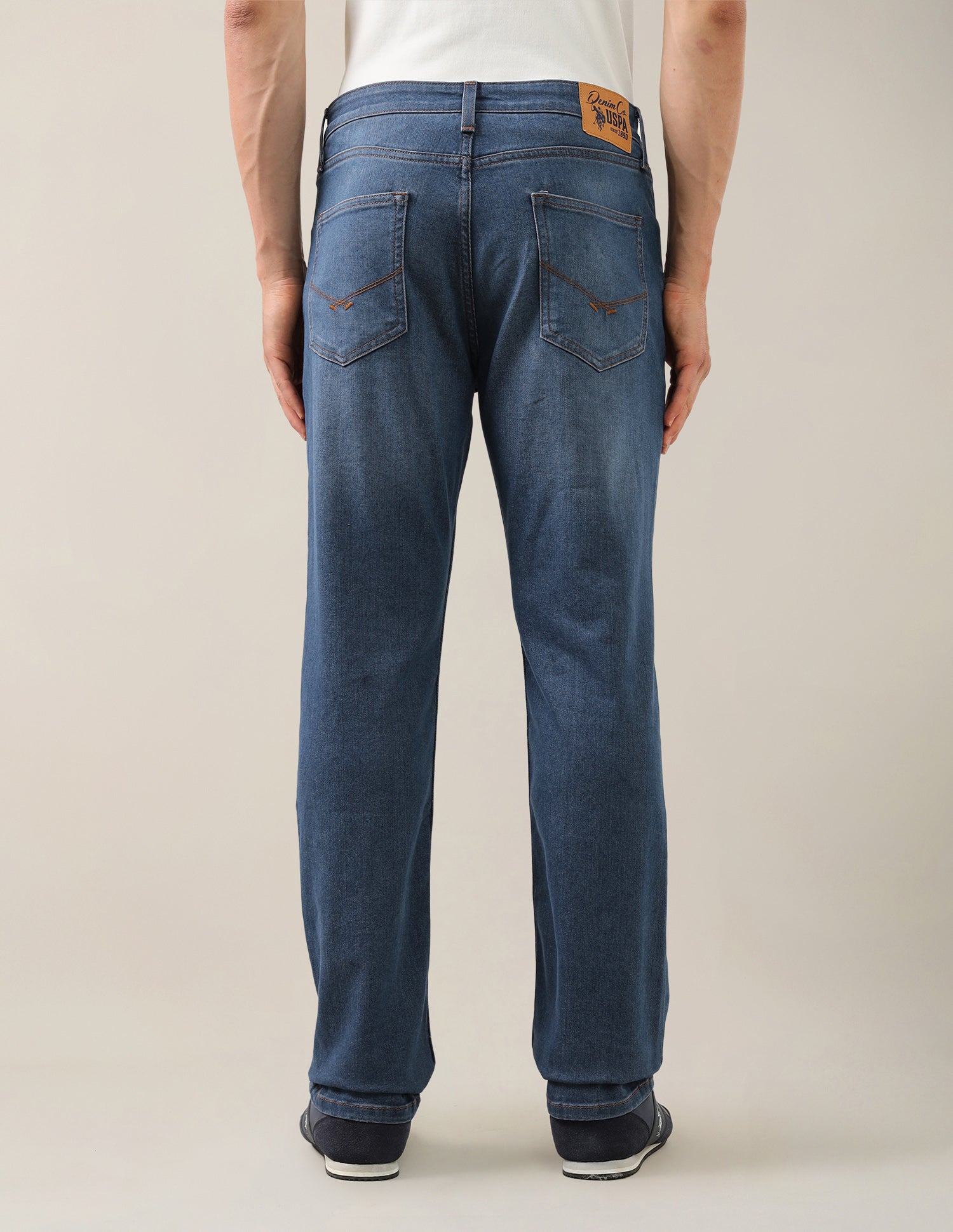 Harold Slim Straight Fit Blue Jeans Indigo - U.S. Polo Assn. India | Large
