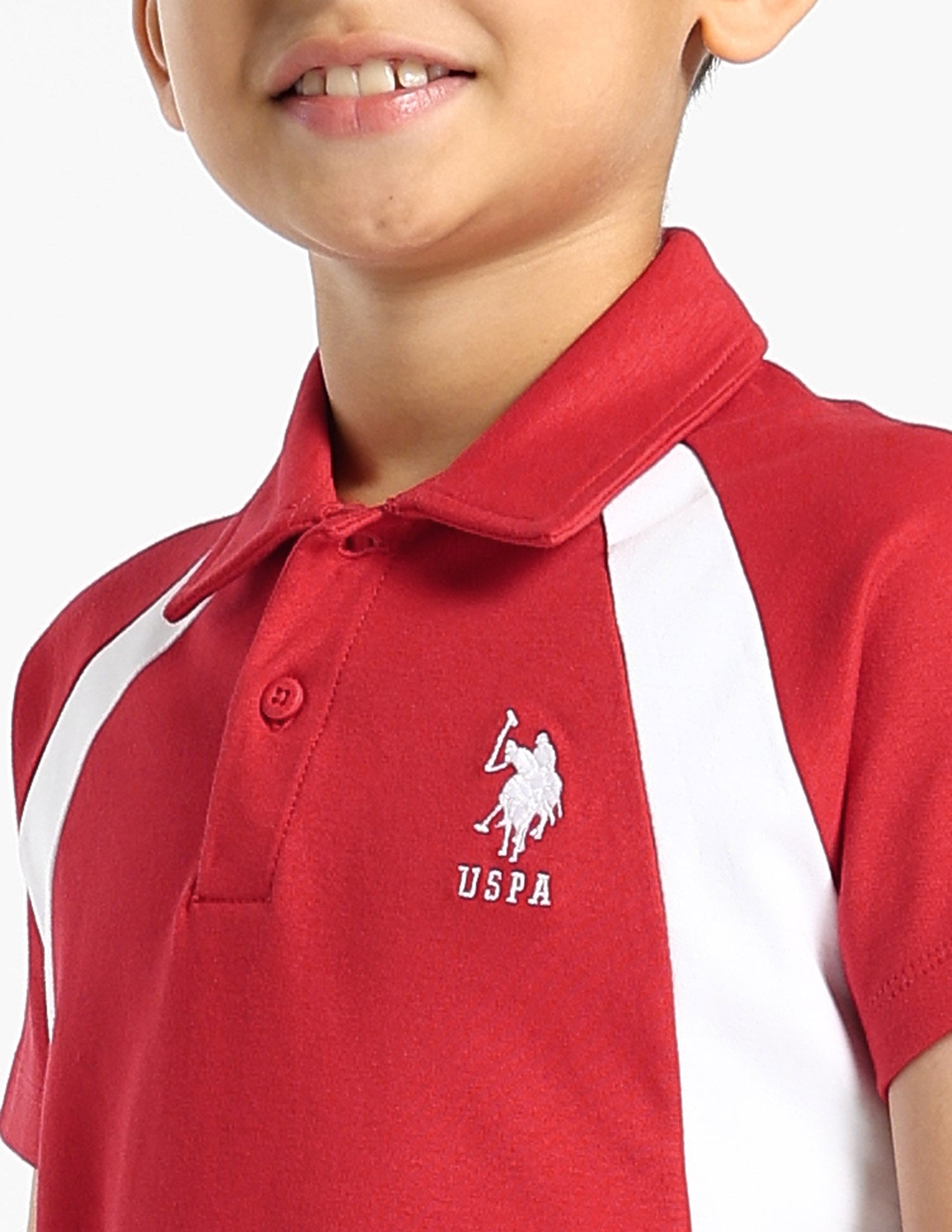 Boys Regular Fit Colourblocked Polo Shirt Red - U.S. POLO ASSN. | Large