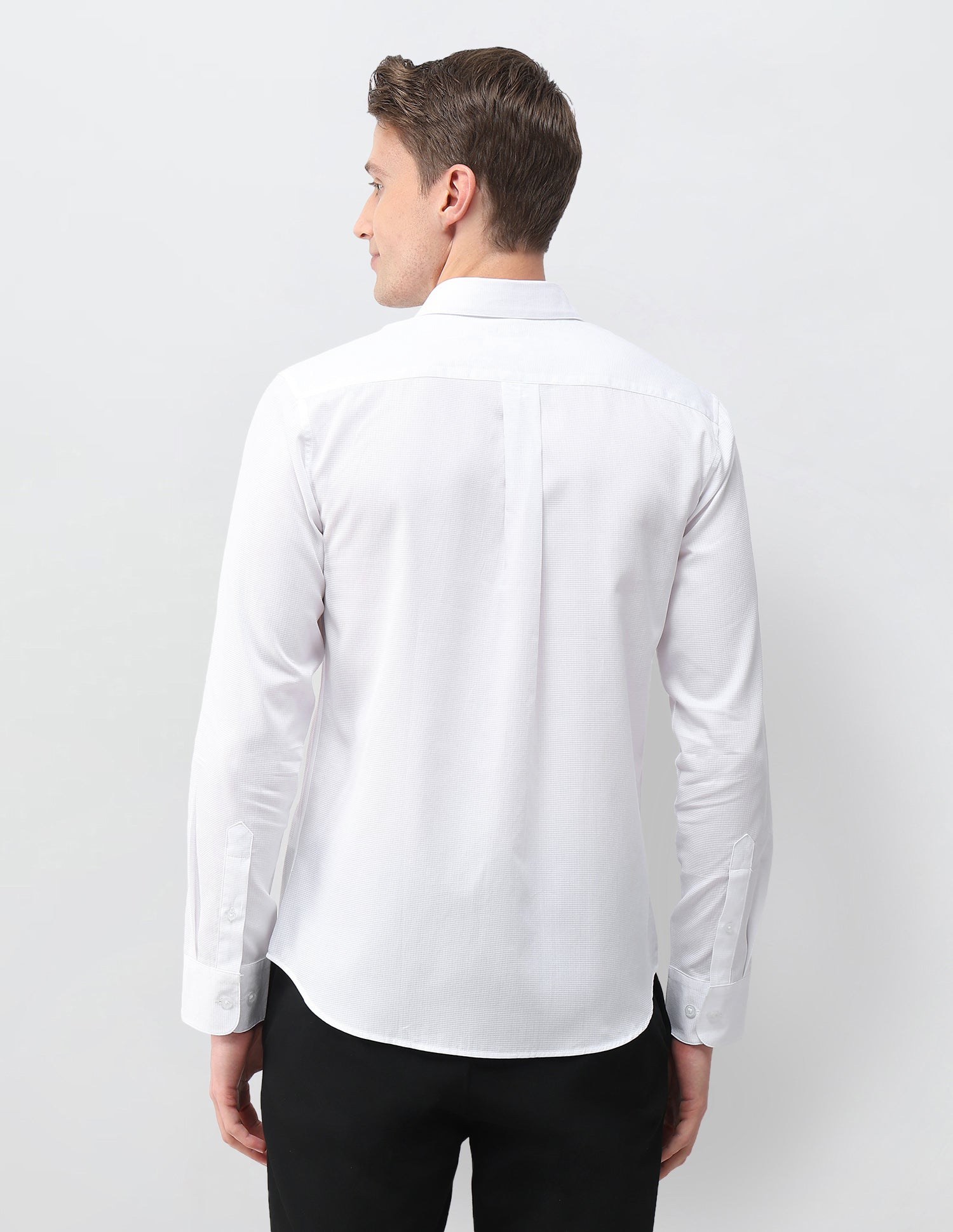 Textured Dobby Shirt White - U.S. Polo Assn. India | Large