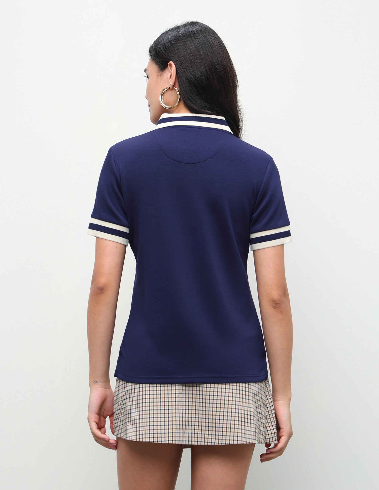 Solid Regular Fit Polo Shirt Dark Blue - U.S. Polo Assn. India | Large