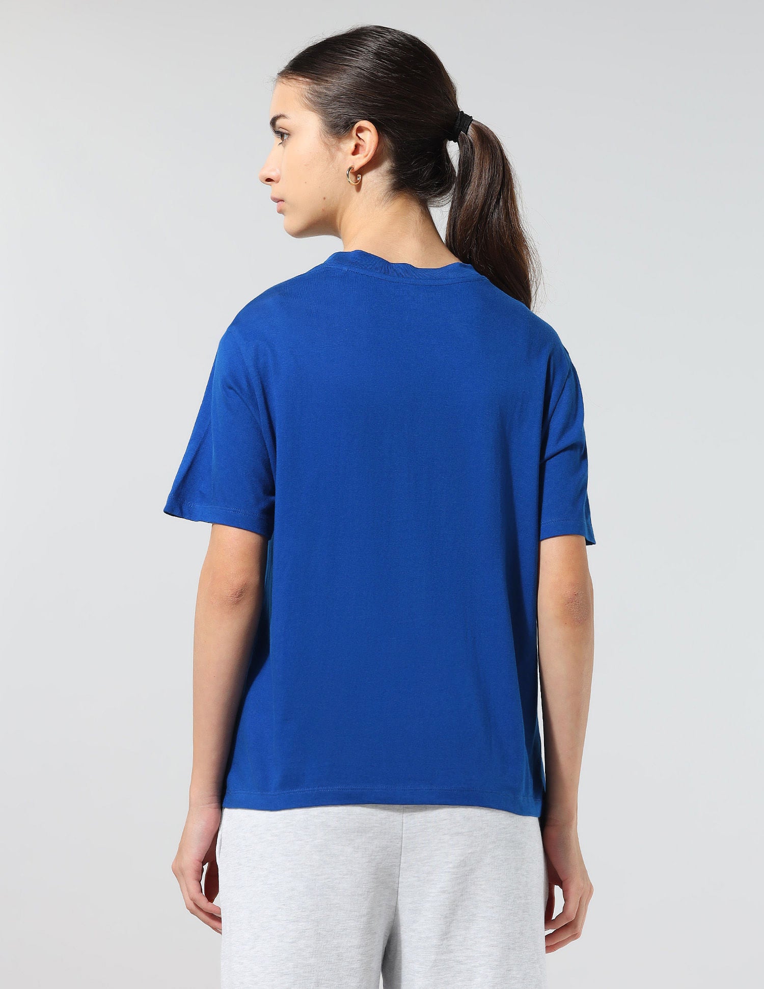 Boxy Fit Solid Lounge T-Shirt Bright Blue - U.S. POLO ASSN. | Large