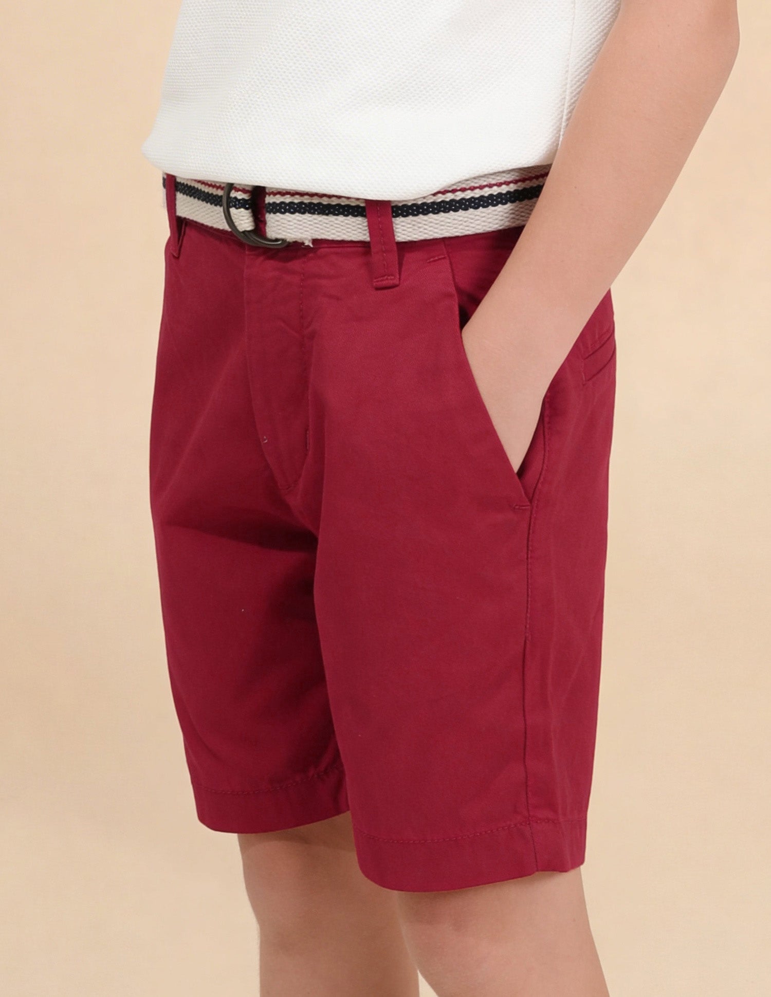 Solid Relaxed Fit Shorts Red - U.S. Polo Assn. India | Large