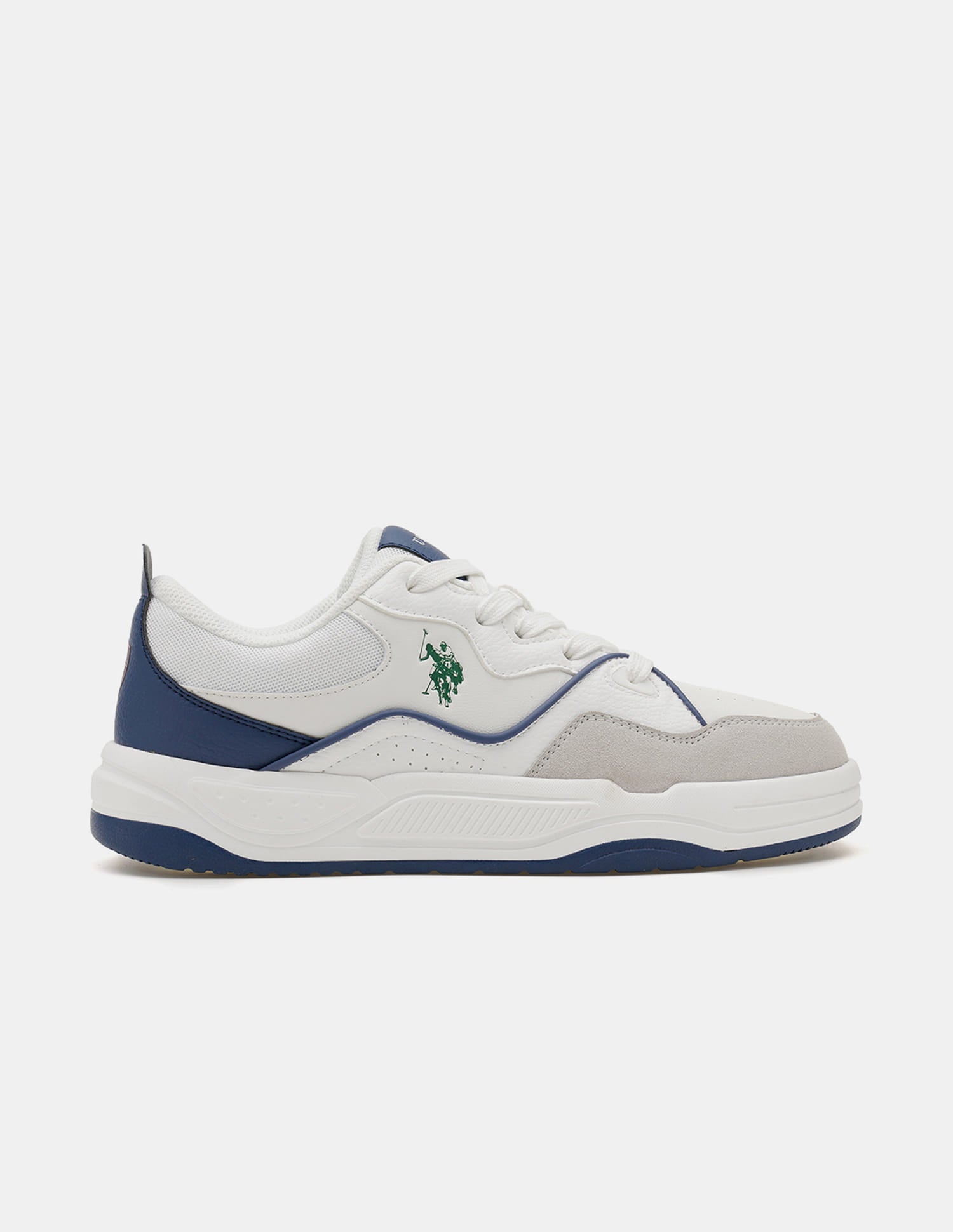 Men Odore Colour Blocked Sneakers White - U.S. Polo Assn. India | Large