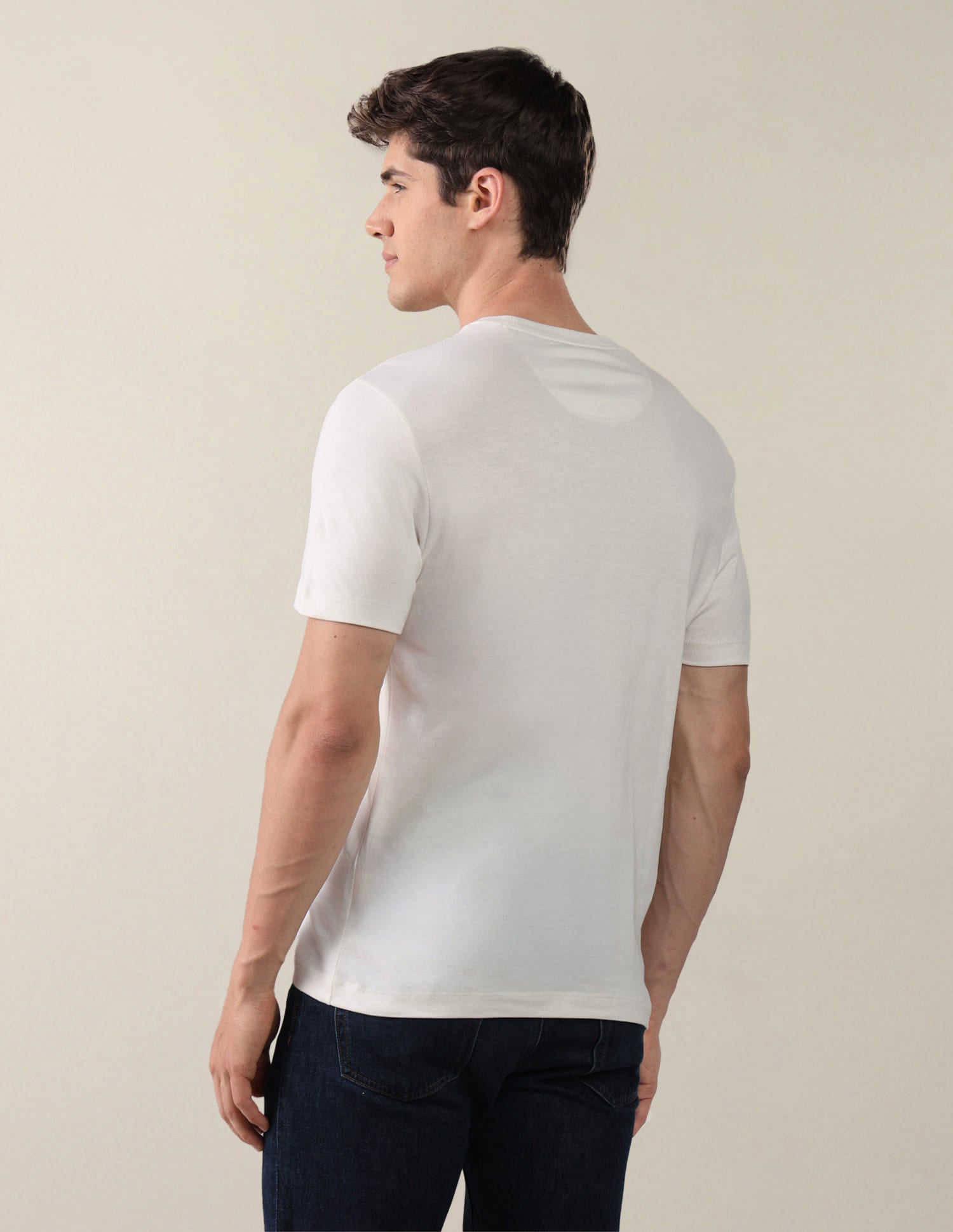 Graphic Printed Slim Fit T-Shirt White - U.S. Polo Assn. India | Large