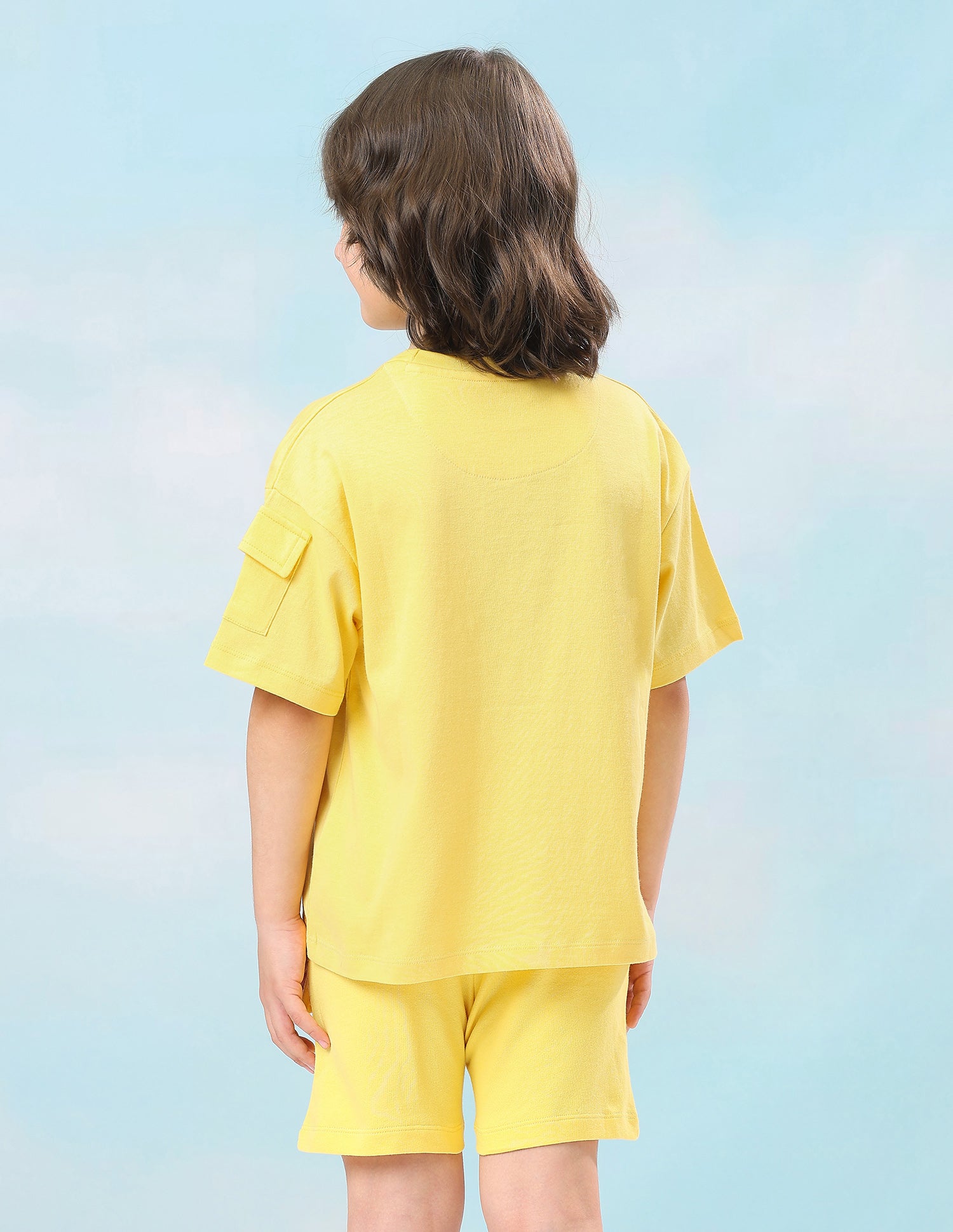 Solid Oversized Fit T-Shirt Yellow - U.S. Polo Assn. India | Large