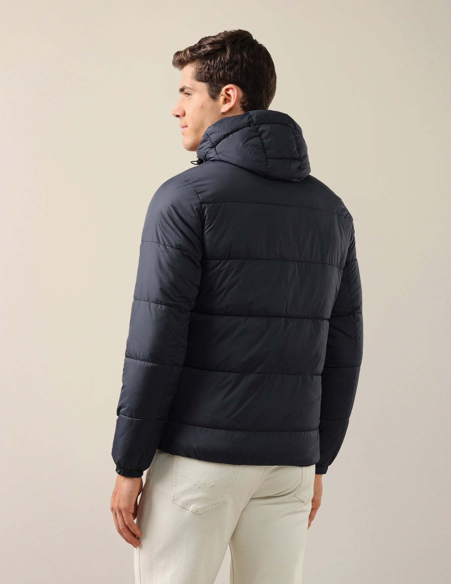 Solid Hooded Jacket Navy - U.S. Polo Assn. India | Large