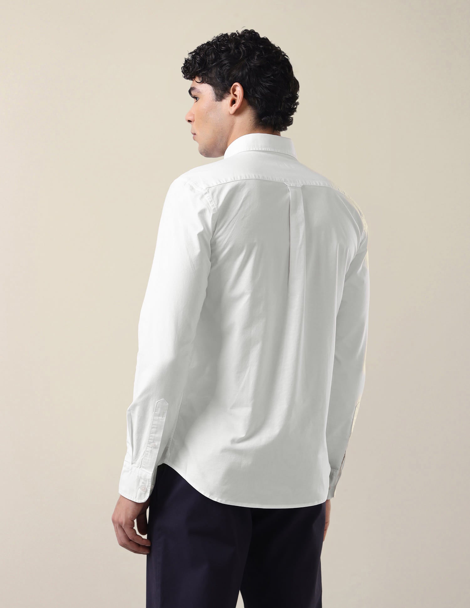 Tailored Fit Oxford Shirt White - U.S. Polo Assn. India | Large