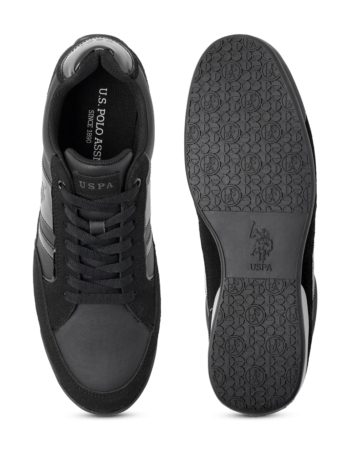 Ester Colourblocked Casual Sneakers Black - U.S. POLO ASSN. | Large