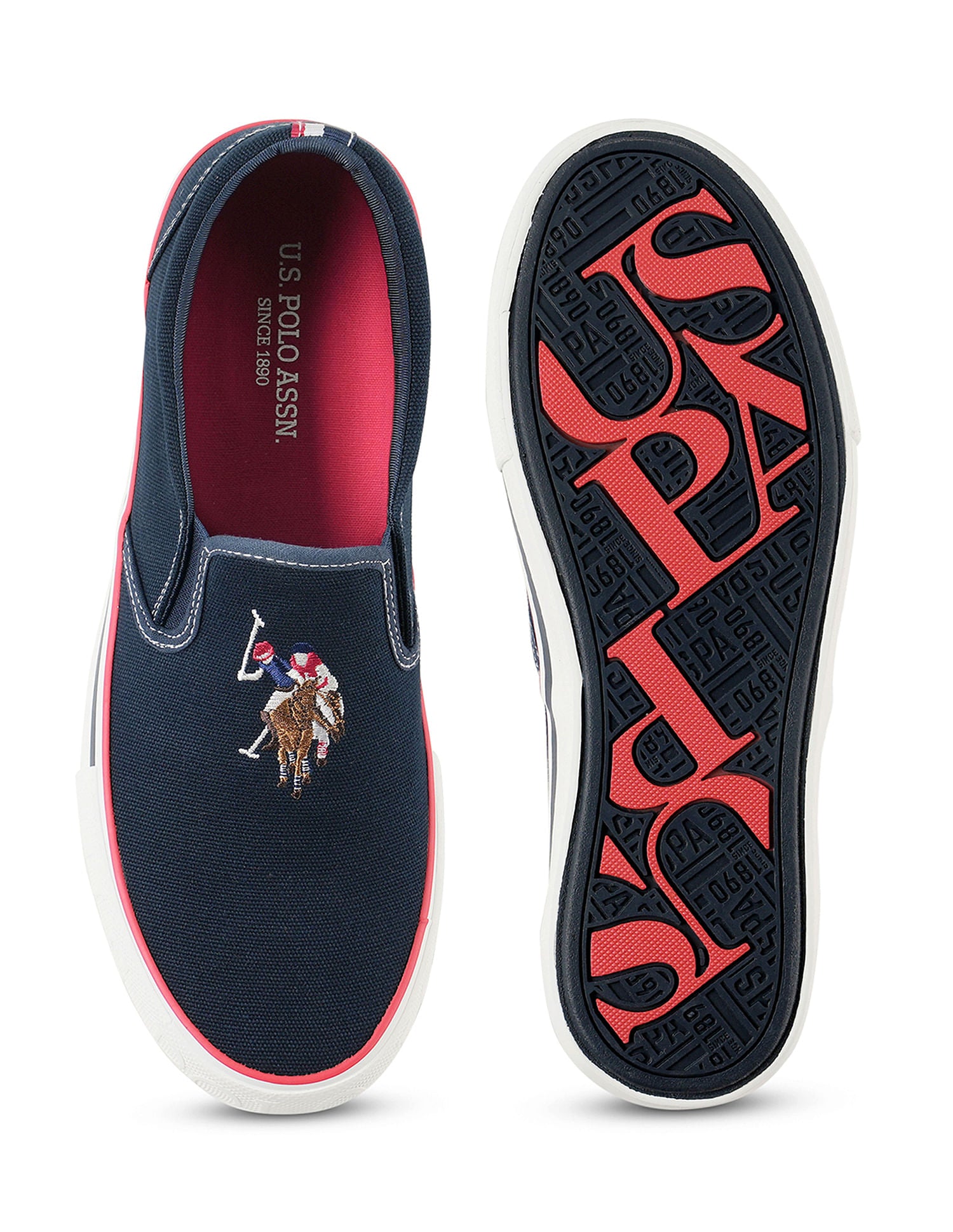 Men Skye Navy Classics Sneaker Slip On Navy - U.S. POLO ASSN. | Large