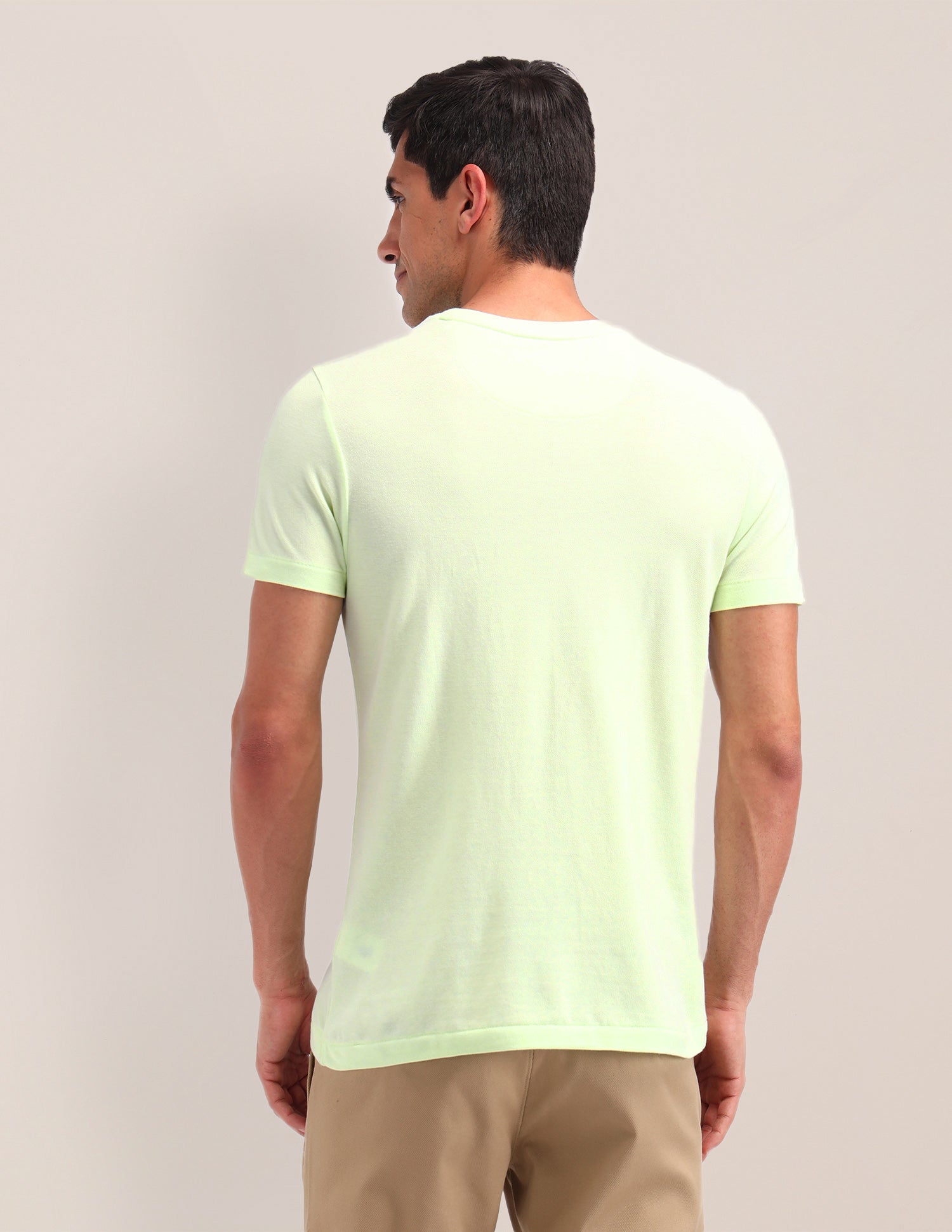 Horizontal Striped Slim Fit T-Shirt Green - U.S. POLO ASSN. | Large