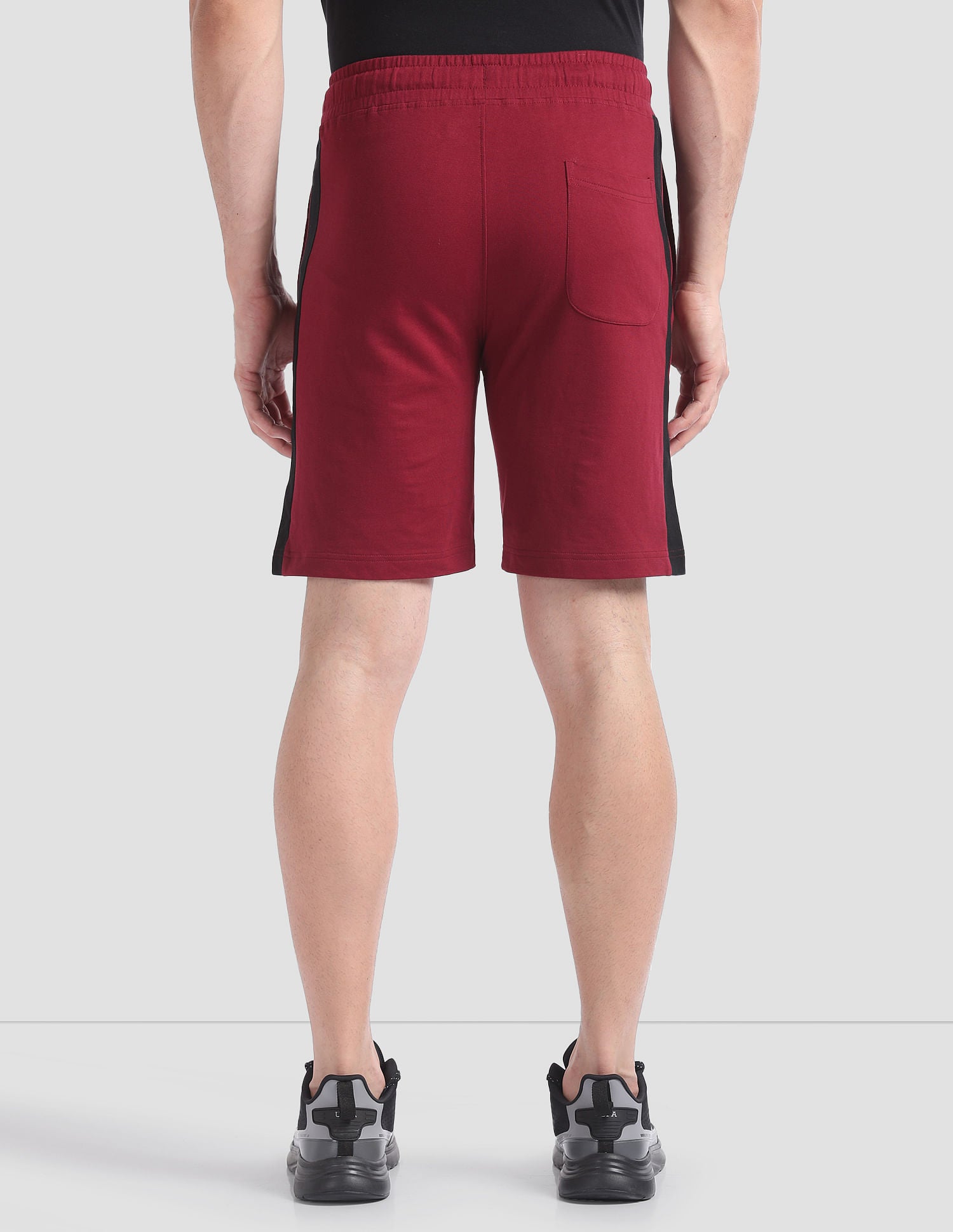 Panelled Cotton OES01 Lounge Shorts - Pack Of 1 Red - U.S. POLO ASSN. | Large