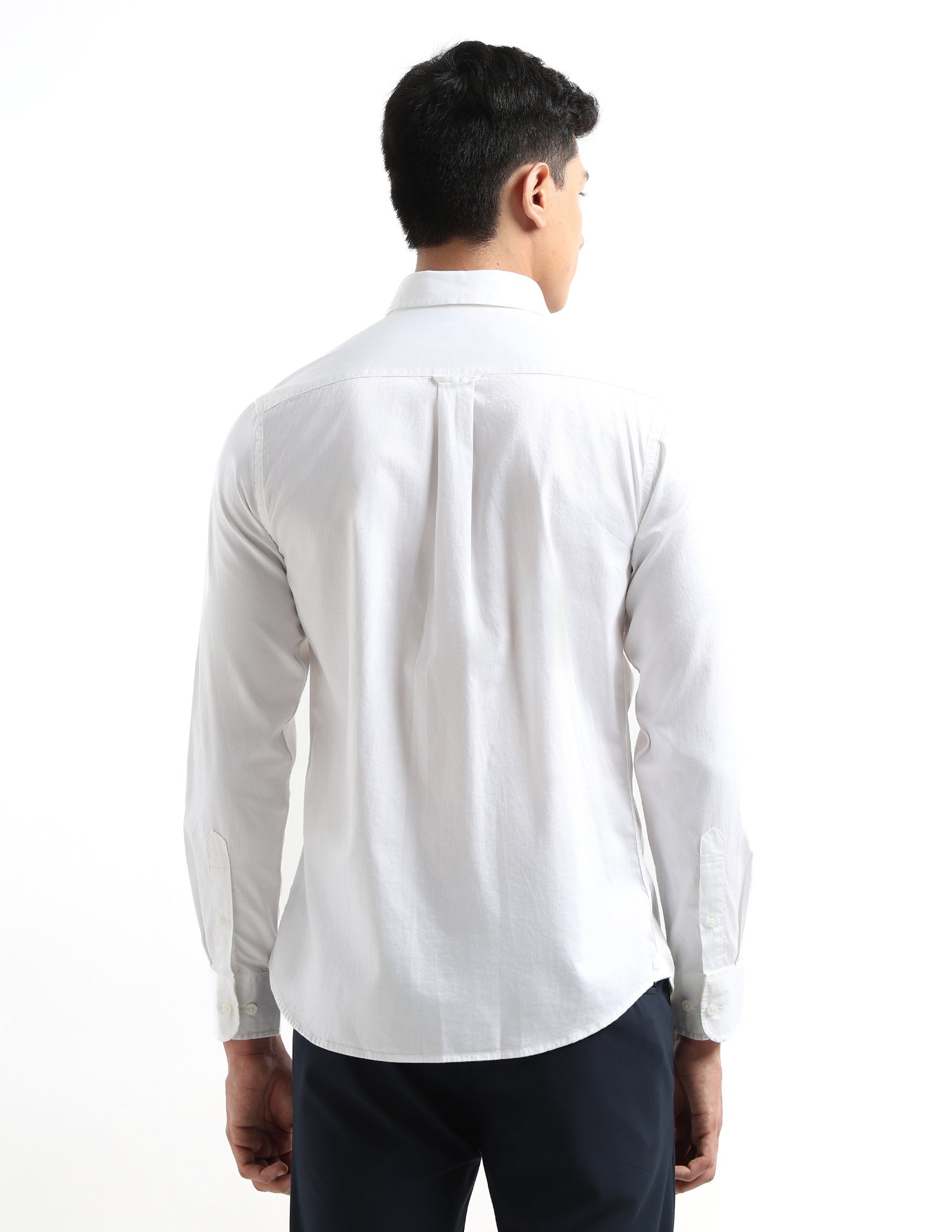 Twill Tailored Fit Shirt White - U.S. Polo Assn. India | Large