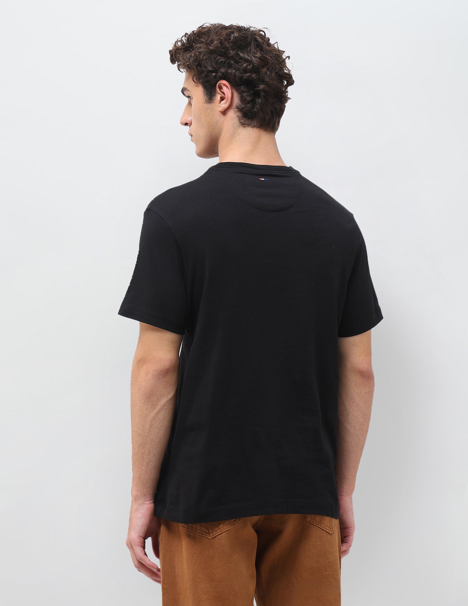 Graphic Brand Printed Slim Fit T-Shirt Black - U.S. Polo Assn. India | Large