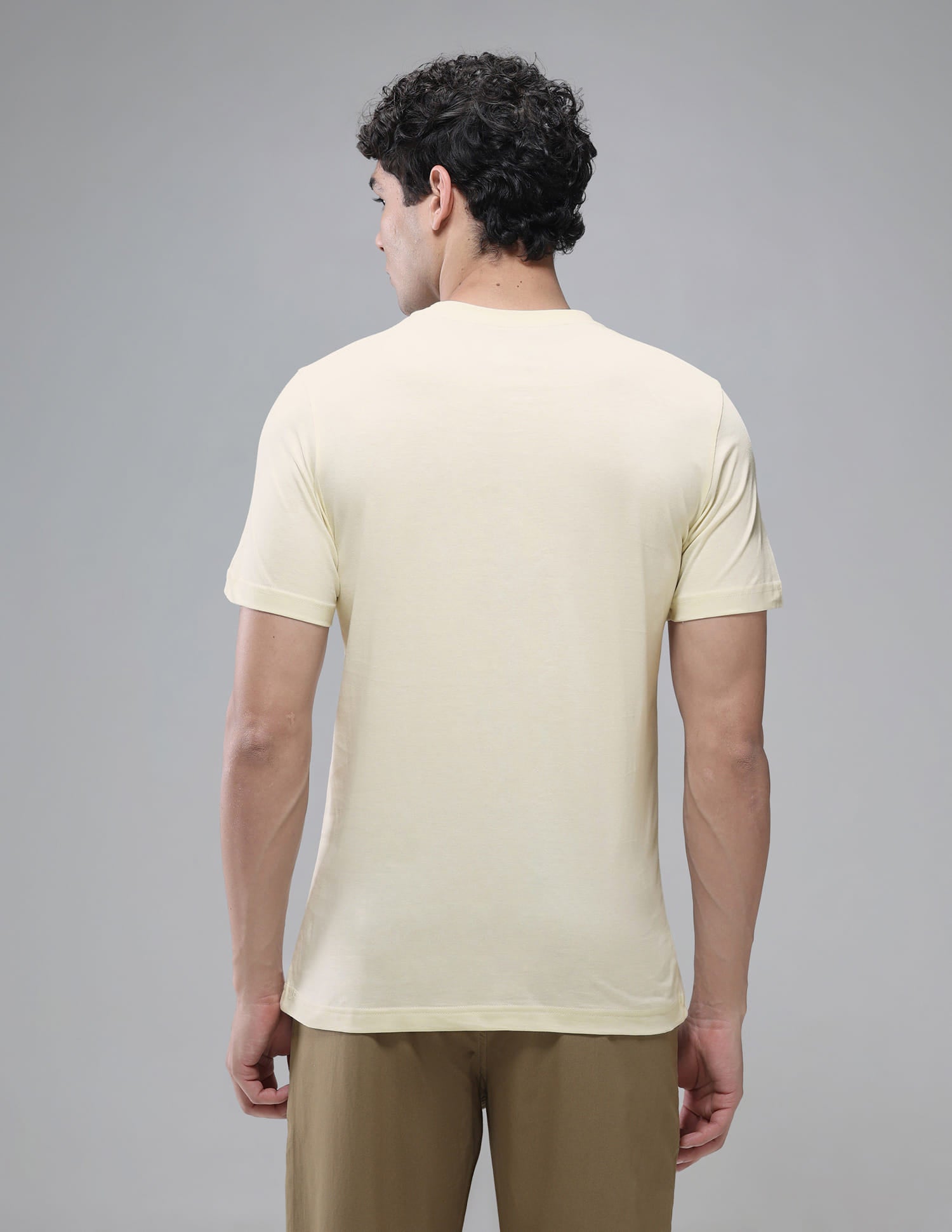 Pure Cotton Comfort Fit I633 Lounge T-Shirt - Pack Of 1 Off White - U.S. Polo Assn. India | Large