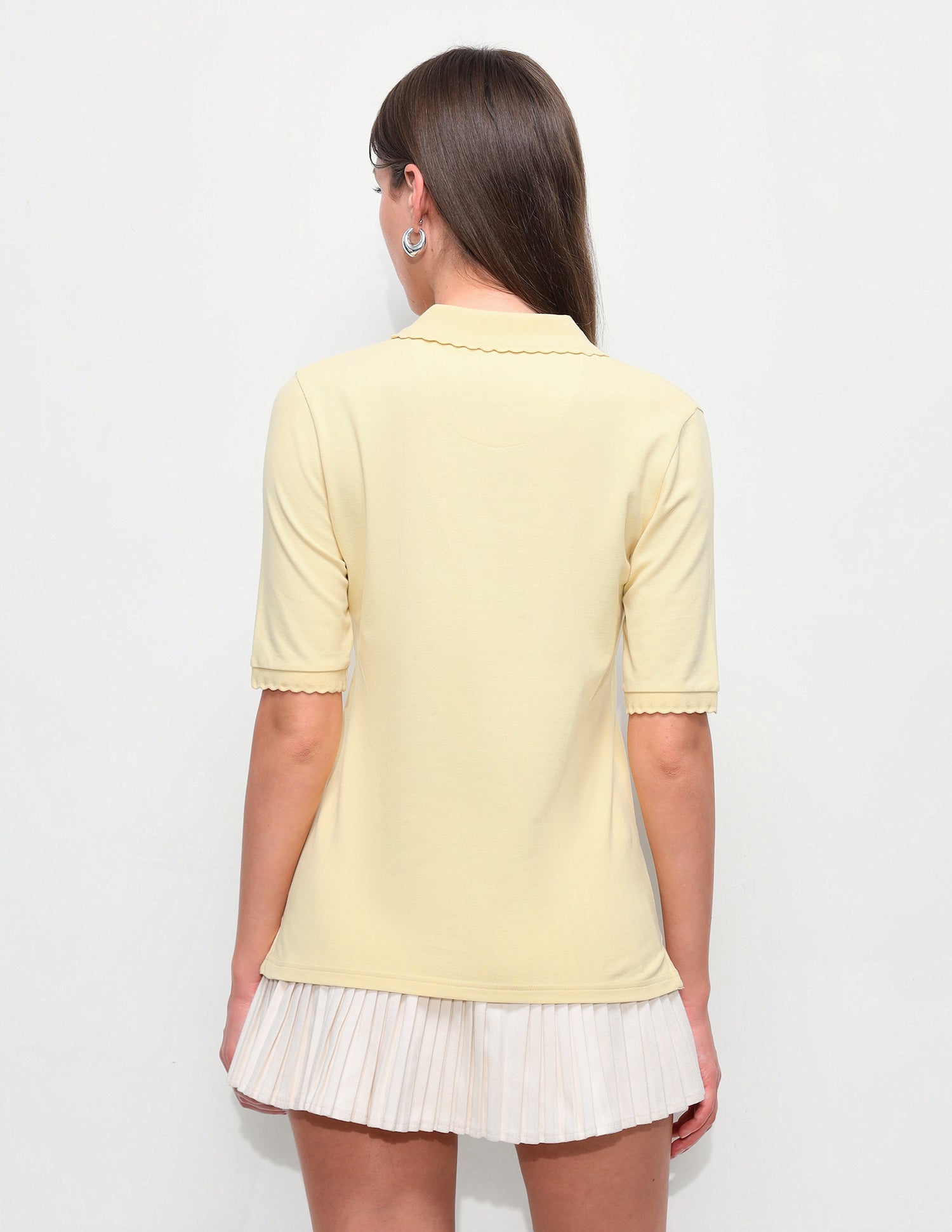 Solid Regular Fit Polo Shirt Light Yellow - U.S. Polo Assn. India | Large