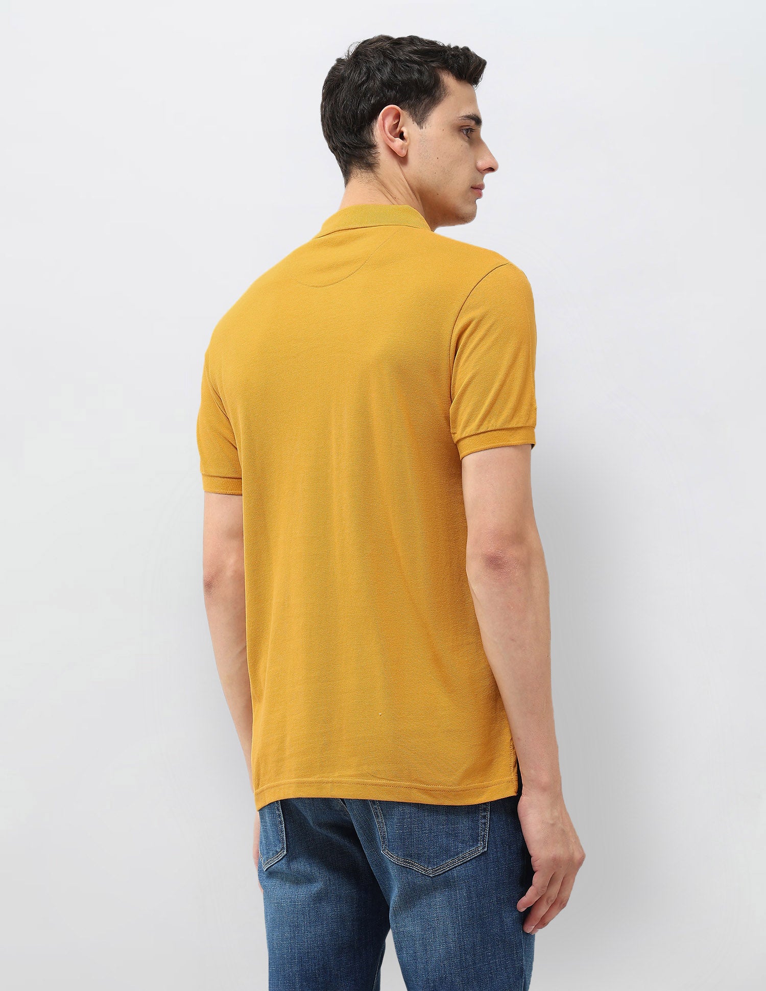 Solid Muscle Fit Polo Shirt Mustard - U.S. POLO ASSN. | Large