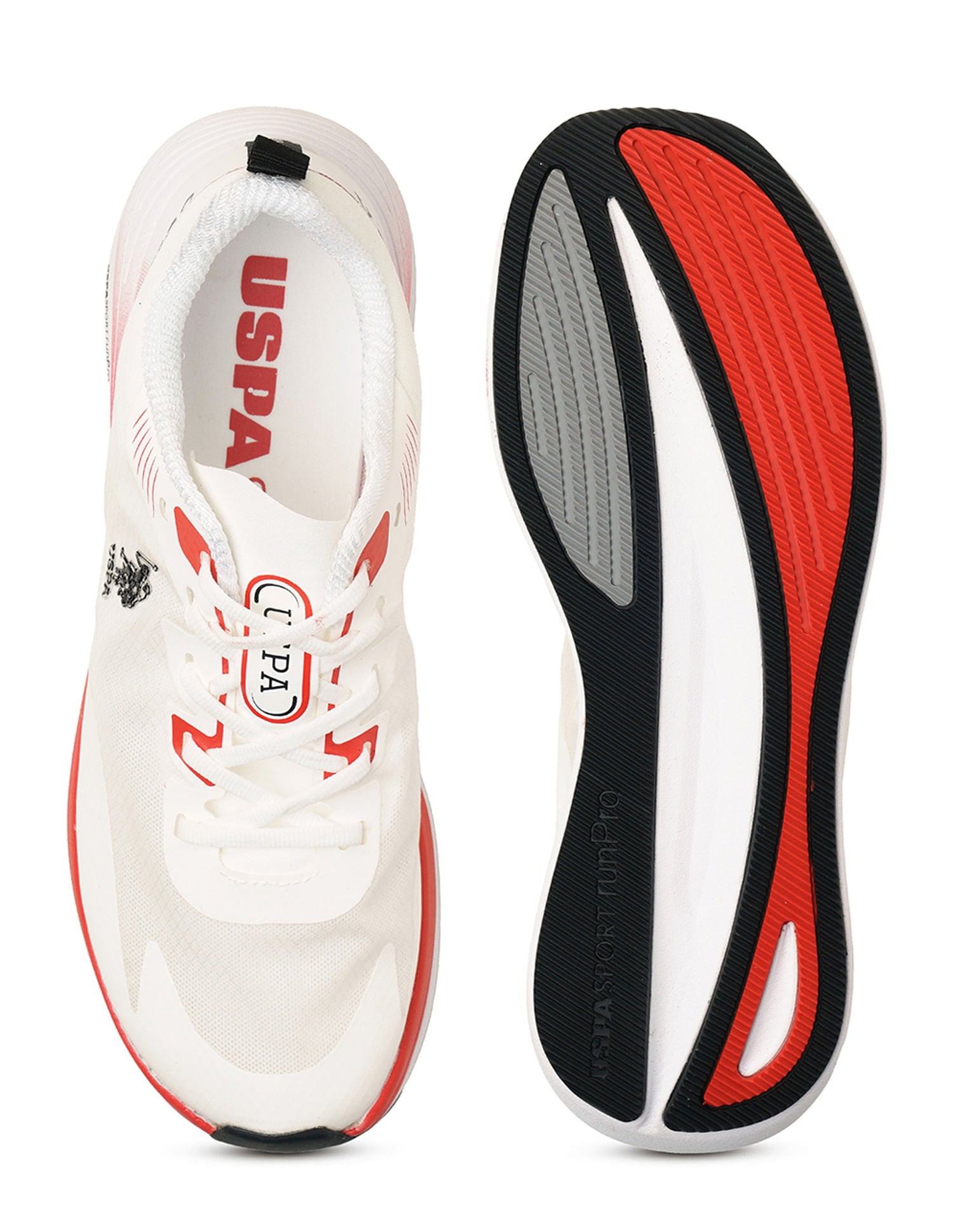 Men Severin White Uspa Sport  Runpro Running Shoes White - U.S. Polo Assn. India | Large