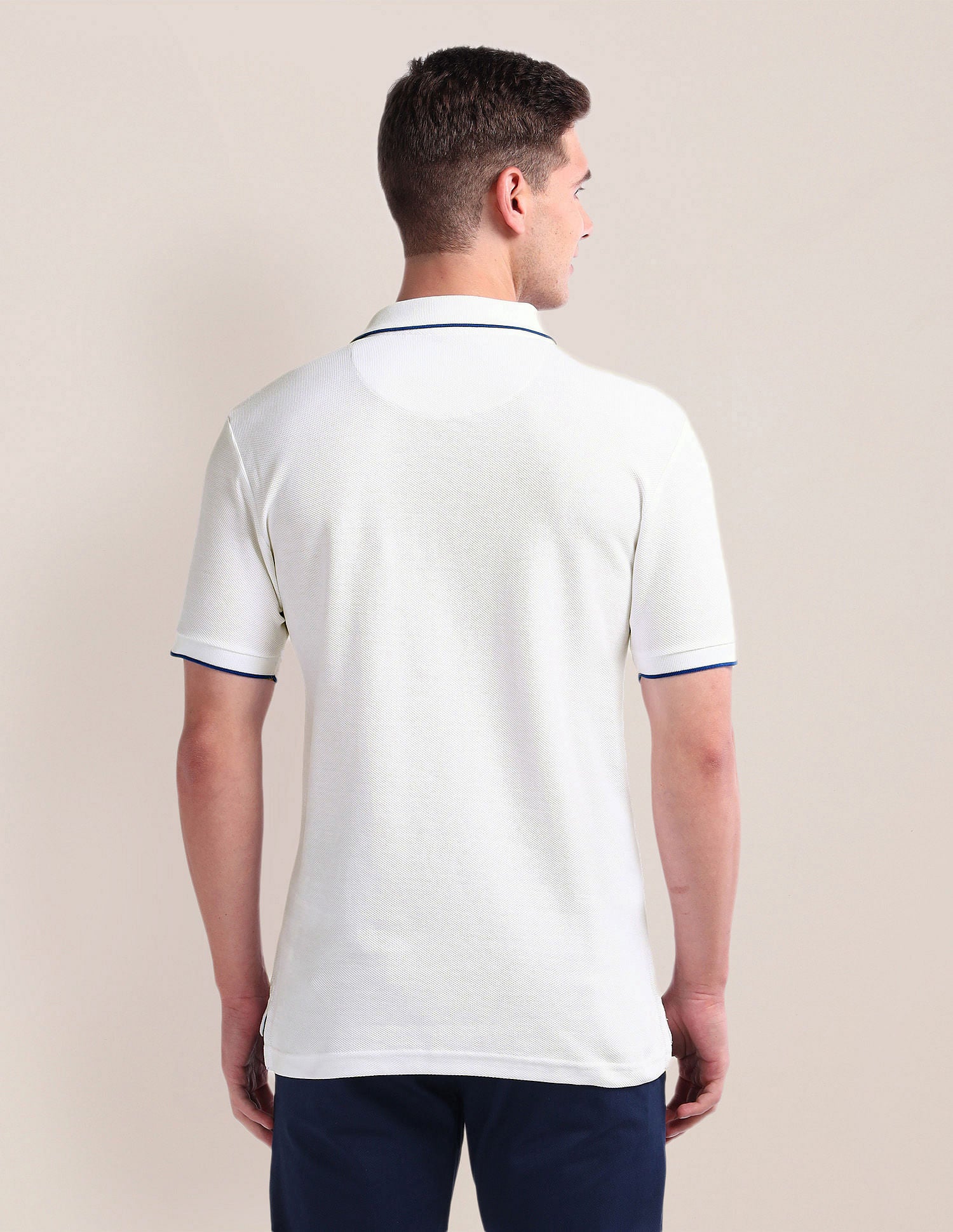 Solid Slim Fit Polo Shirt White - U.S. Polo Assn. India | Large
