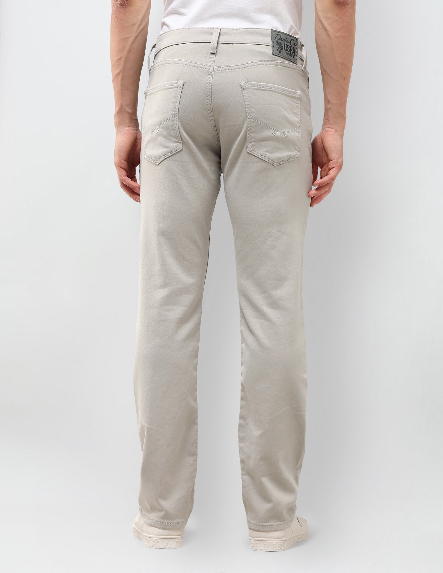 Harold Slim Straight Grey Jeans Grey - U.S. Polo Assn. India | Large