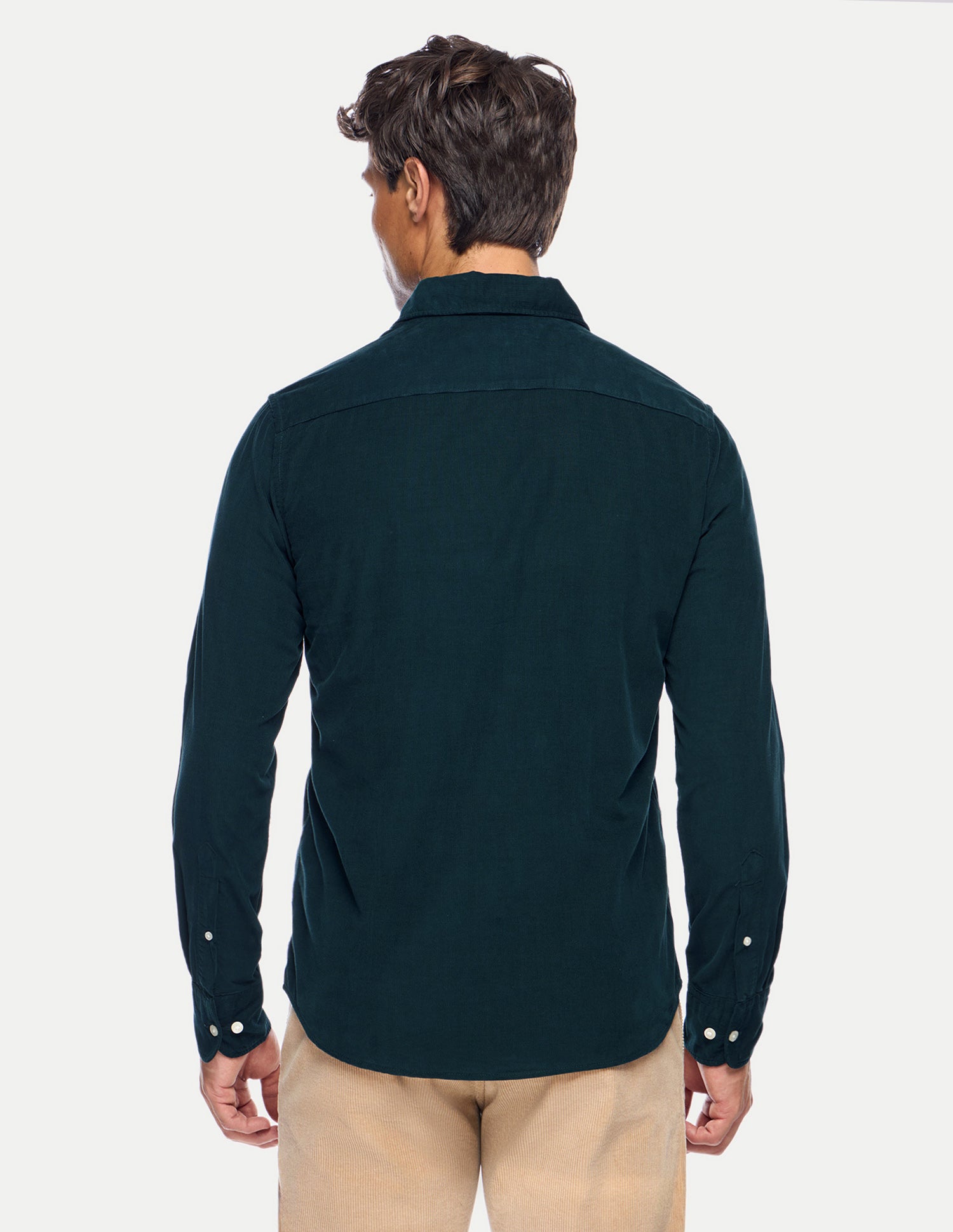 Tailored Fit Corduroy Shirt Teal - U.S. Polo Assn. India | Large